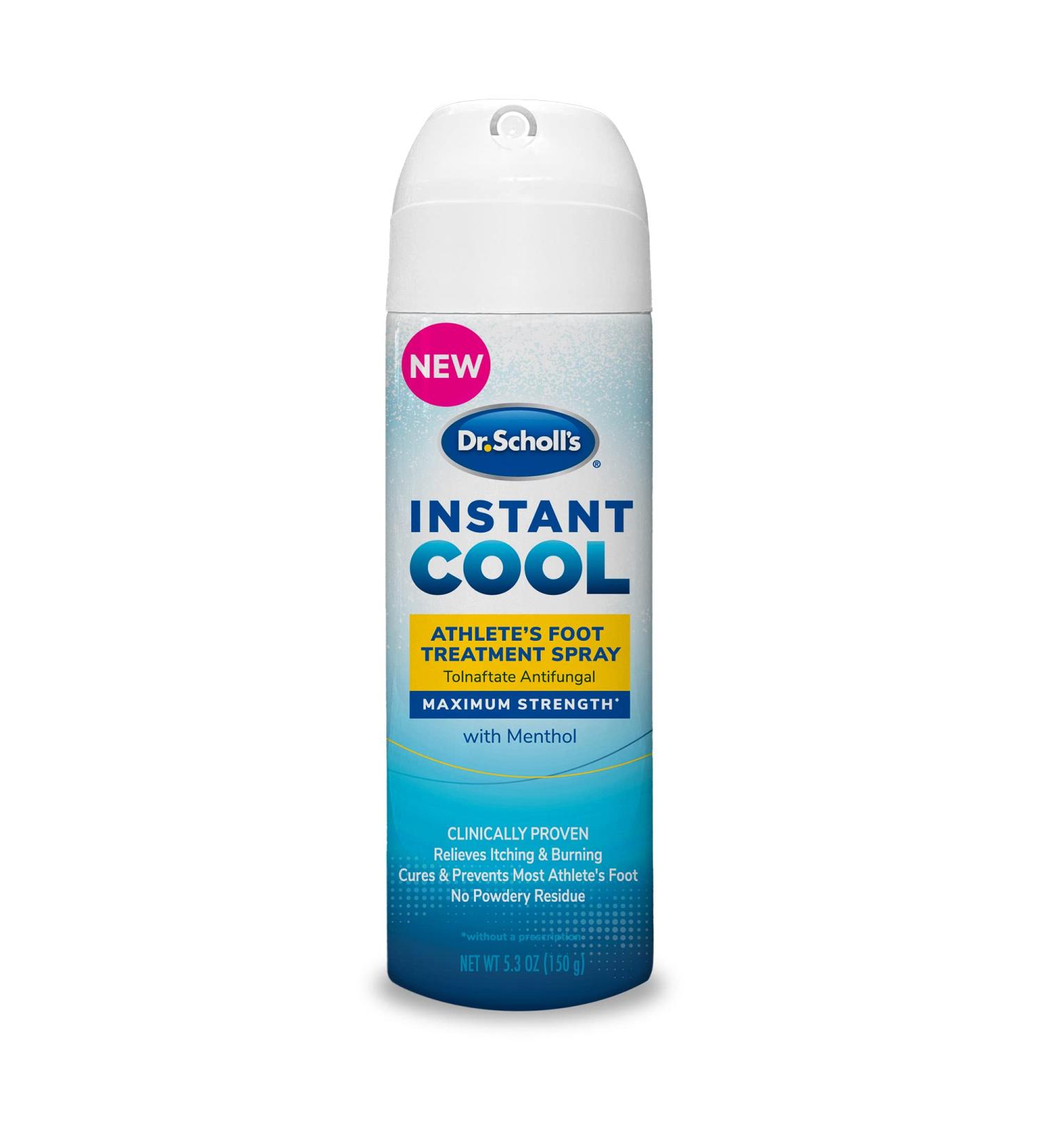 Dr. Scholl's Instant Cool Athlete's Foot Treatment Spray - 5.3oz - Buy Online on GoSupps.com