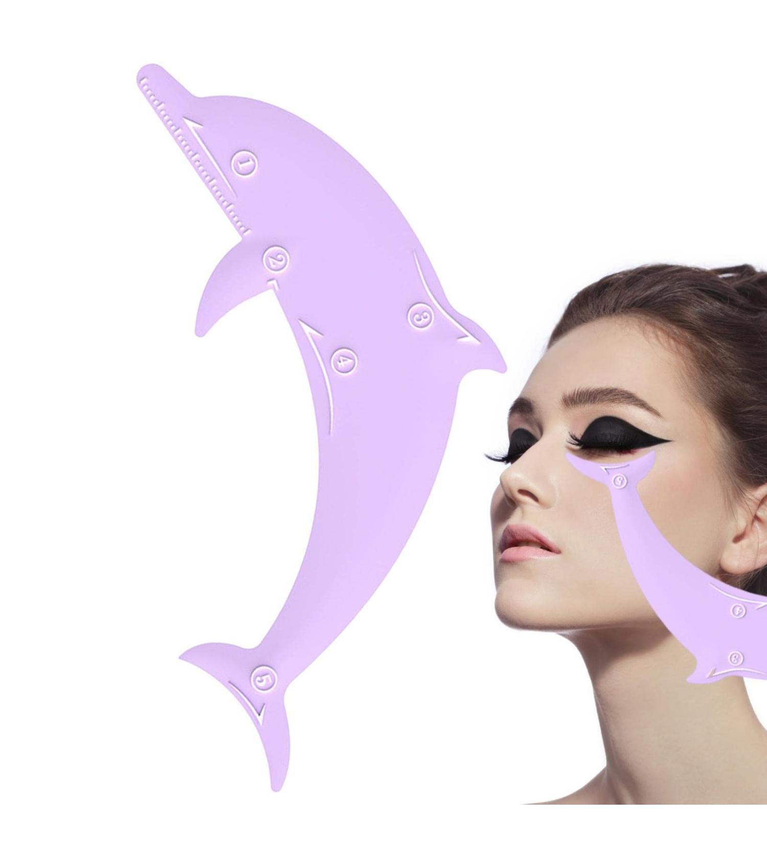 Eyeliner Stencils - Eyeshadow Stencil for Eye Makeup Eyeliner Stencils Silicone Smoky Eyeshadow Applicators Guide Template Tool Eyeliner Stencils Eyeliner Aid Eyebrow Pencil Stencil Kroren Purple - Buy Online on GoSupps.com