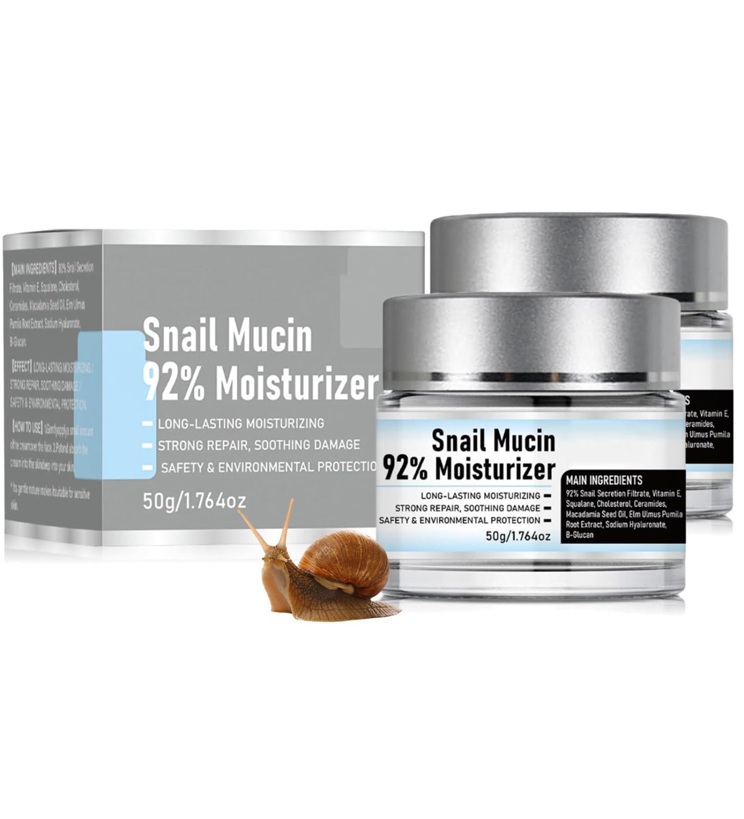 Snail Mucin 92% Moisturizer - Nourishing Daily Face Gel Cream for All Skin Types | Original Crema de Baba de Caracol - Buy Online on GoSupps.com