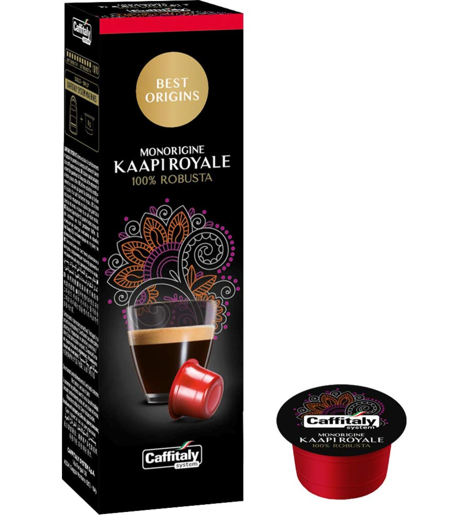 Caffitaly Ecaffe Robusta Kaapi Royale Coffee Kaapi Royale 10 Count - Buy Online on GoSupps.com