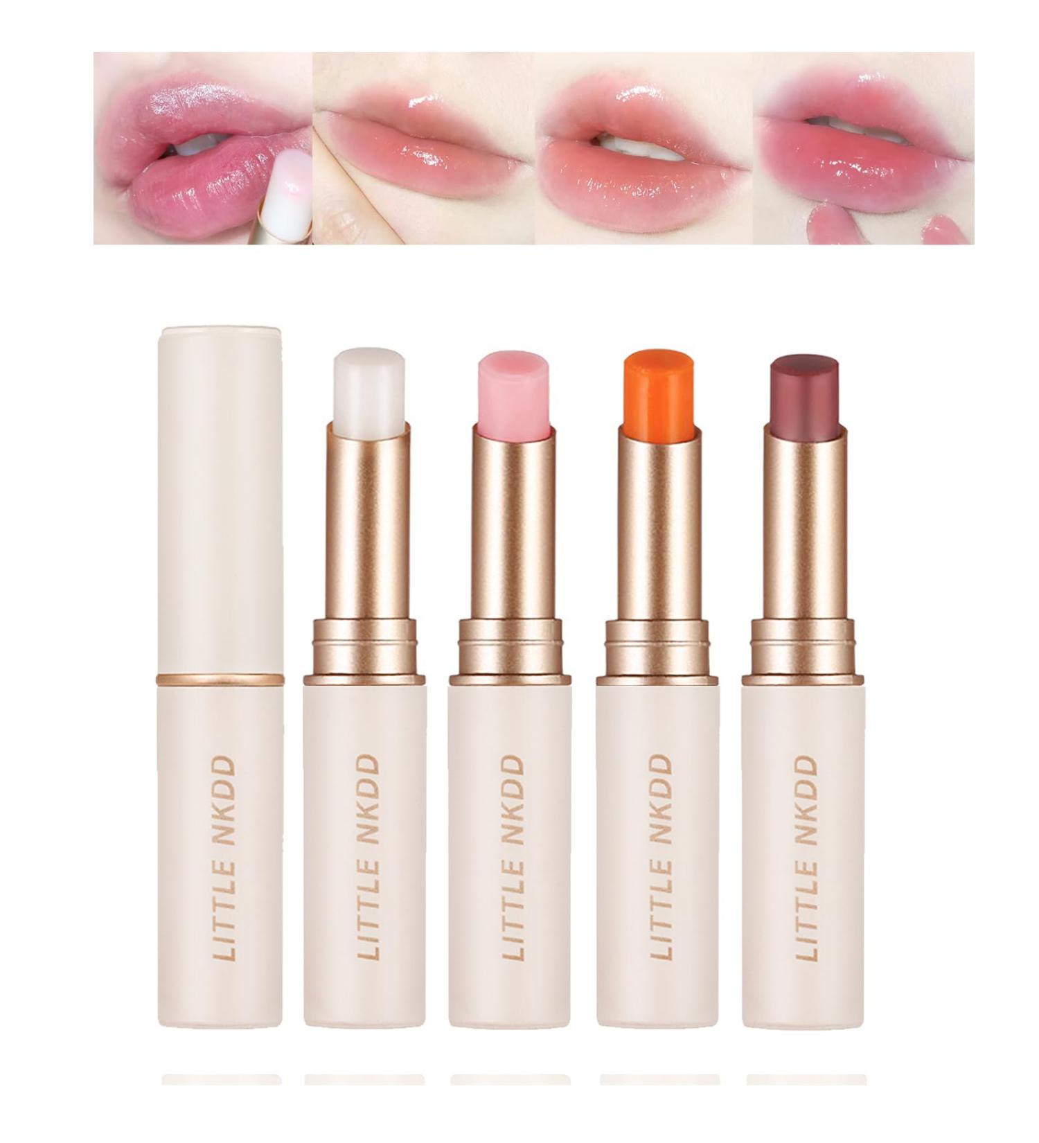 4PCS Korean Tinted Lip Balm - Magic PH Color Changing Lipstick | Ultra Hydrating 100% Natural Moisturizer with Vitamin E | Long-lasting Labiales 24 Horas - Buy Online on GoSupps.com