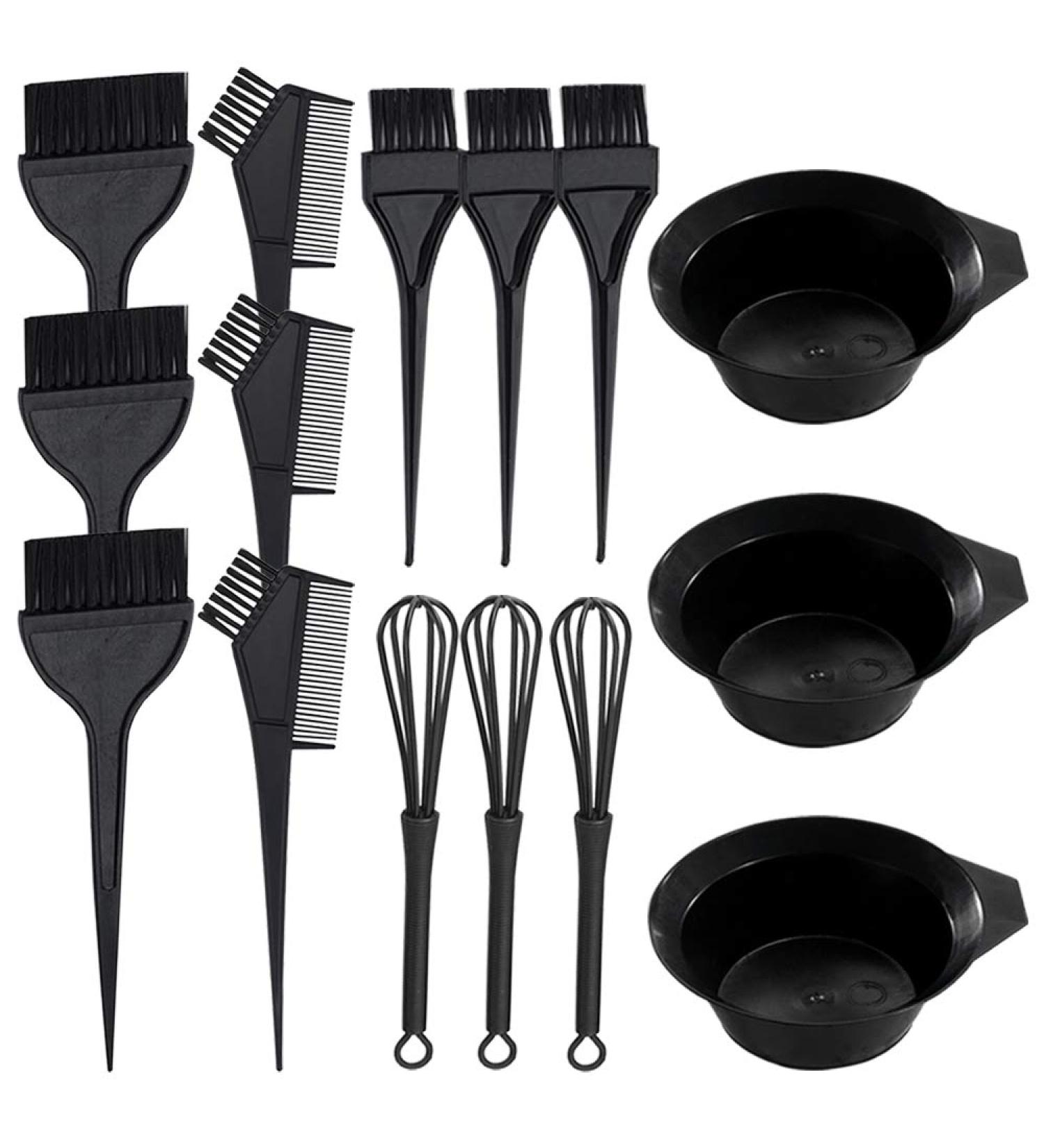 Sonku 15-Part Hair Dye Set - Complete Salon & DIY Hair Coloring Kit with Brush Comb Mixing Bowl & Tools - Buy Online on GoSupps.com