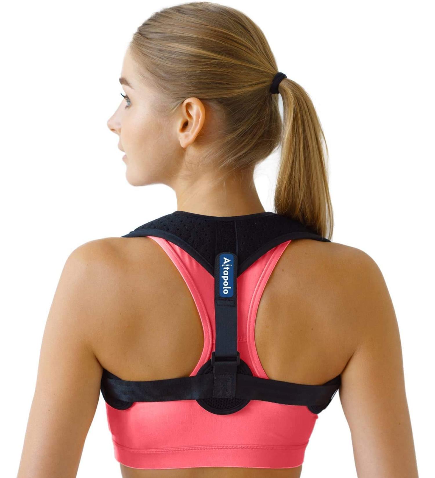Adjustable Posture Corrector for Women & Men - Figure 8 Clavicle Brace - Black APC-009 - Buy Online on GoSupps.com