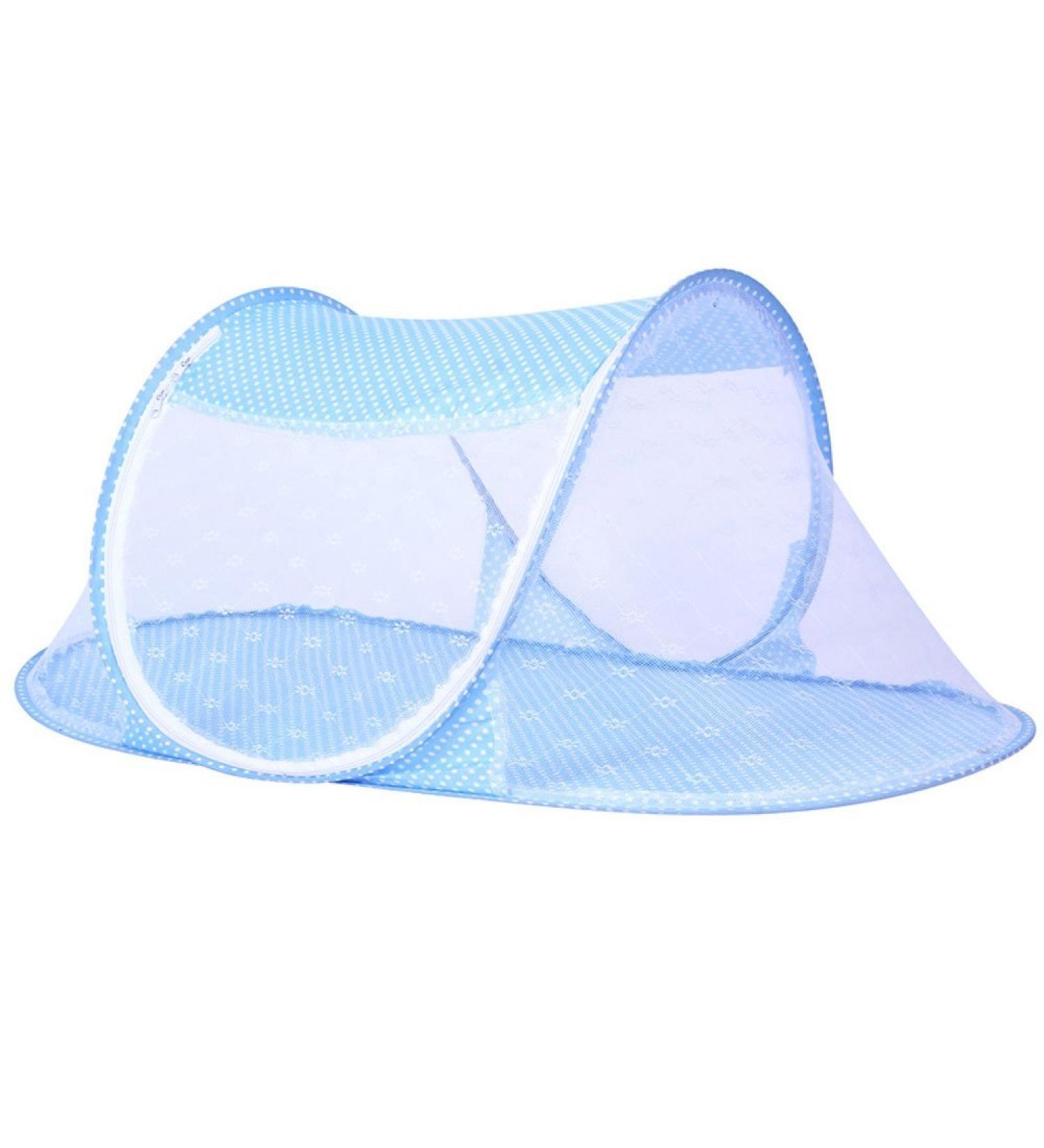 CdyBox Portable Travel Tent Pop Up Playpen Instant Mosquito Net | Blue Color - Buy Online on GoSupps.com