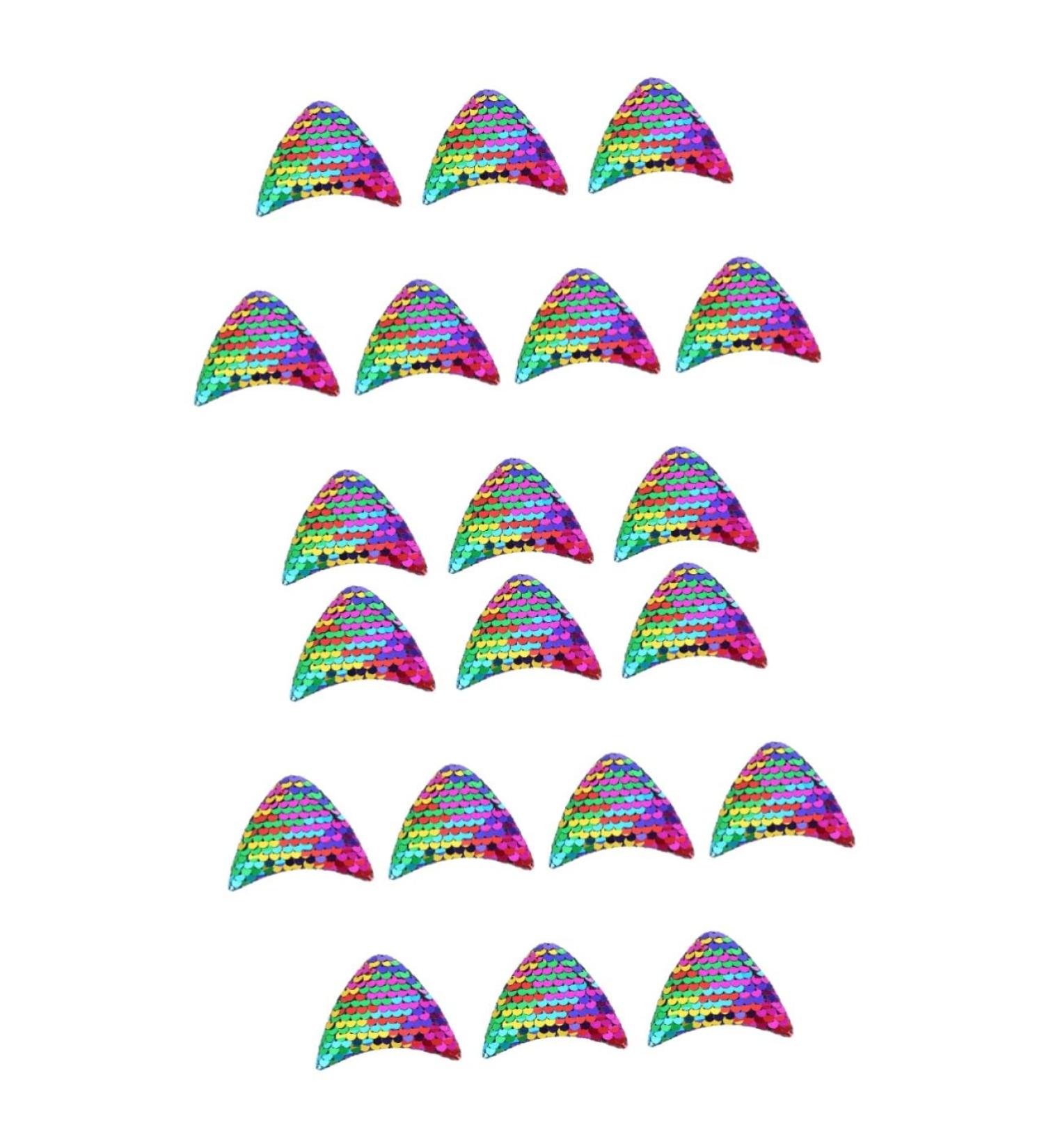 Beavorty 20 pcs hairpin accessories sequin material sequin ornaments Sequins cat ear ornaments Headdress DIY 1 count (Pack of 1) Colorfulx2pcs - Buy Online on GoSupps.com
