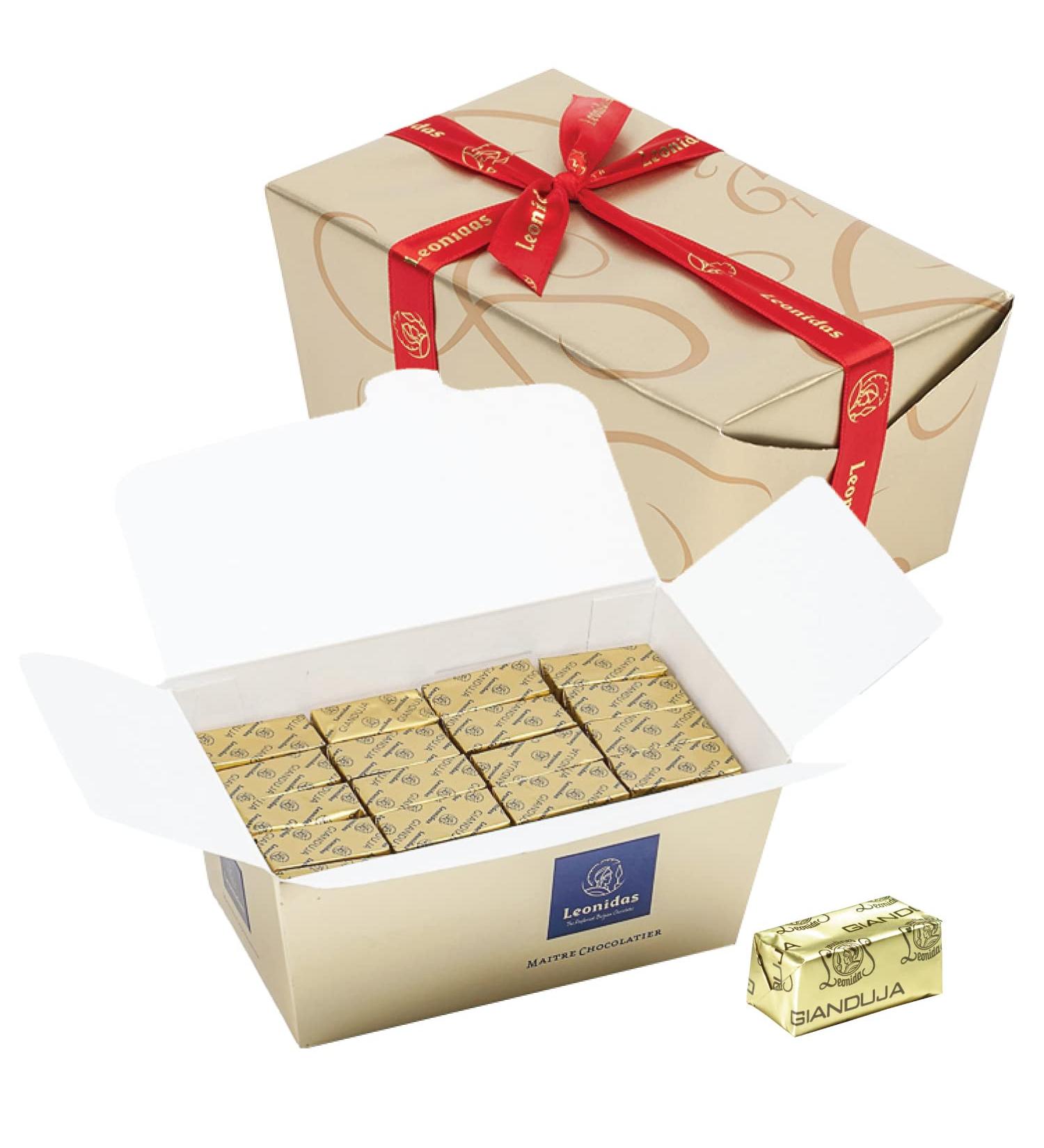 Leonidas Belgian Chocolates | Gianduja Pure Praline Collection | 500g 45 Pieces Hazelnut Gianduja Chocolates in a Beautiful Gift Ballotin Box Individually wrapped | Imported fine Chocolate from Belgium 45 Count (Pack of 1) - Buy Online on GoSupps.com