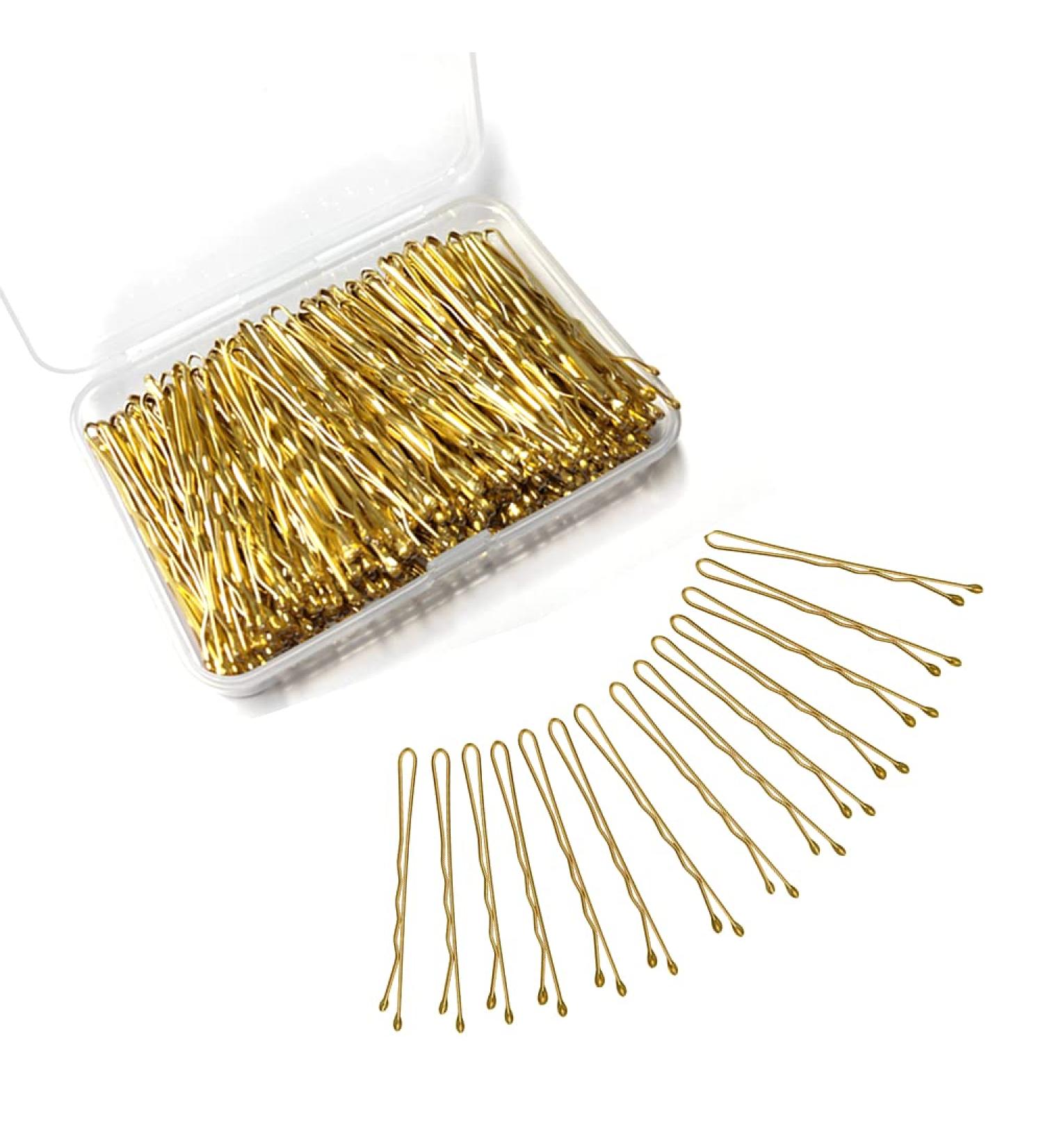 200 Count Blonde Bobby Pins with Box - Magicalmai 2 Inch Hair Pins for Thick Thin Hair - Invisible Wave Hairgrip for Women, Lady, Girls, Kids - Buy Online on GoSupps.com