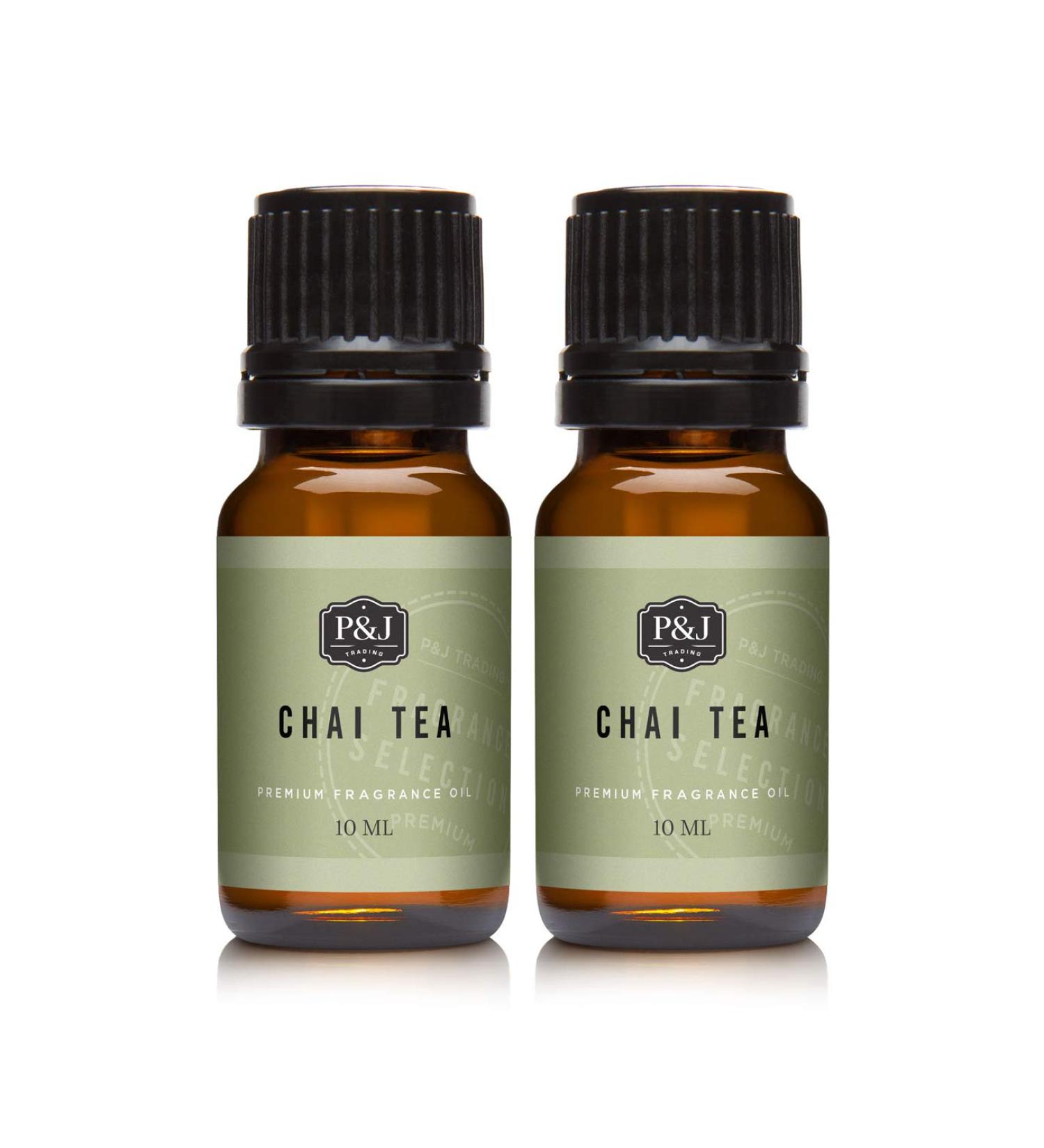P&J Trading Fragrance Oil | Chai Tea Oil 10ml 2pk - Candle Scents for Candle Making Freshie Scents Soap Making Supplies Diffuser Oil Scents - Buy Online on GoSupps.com