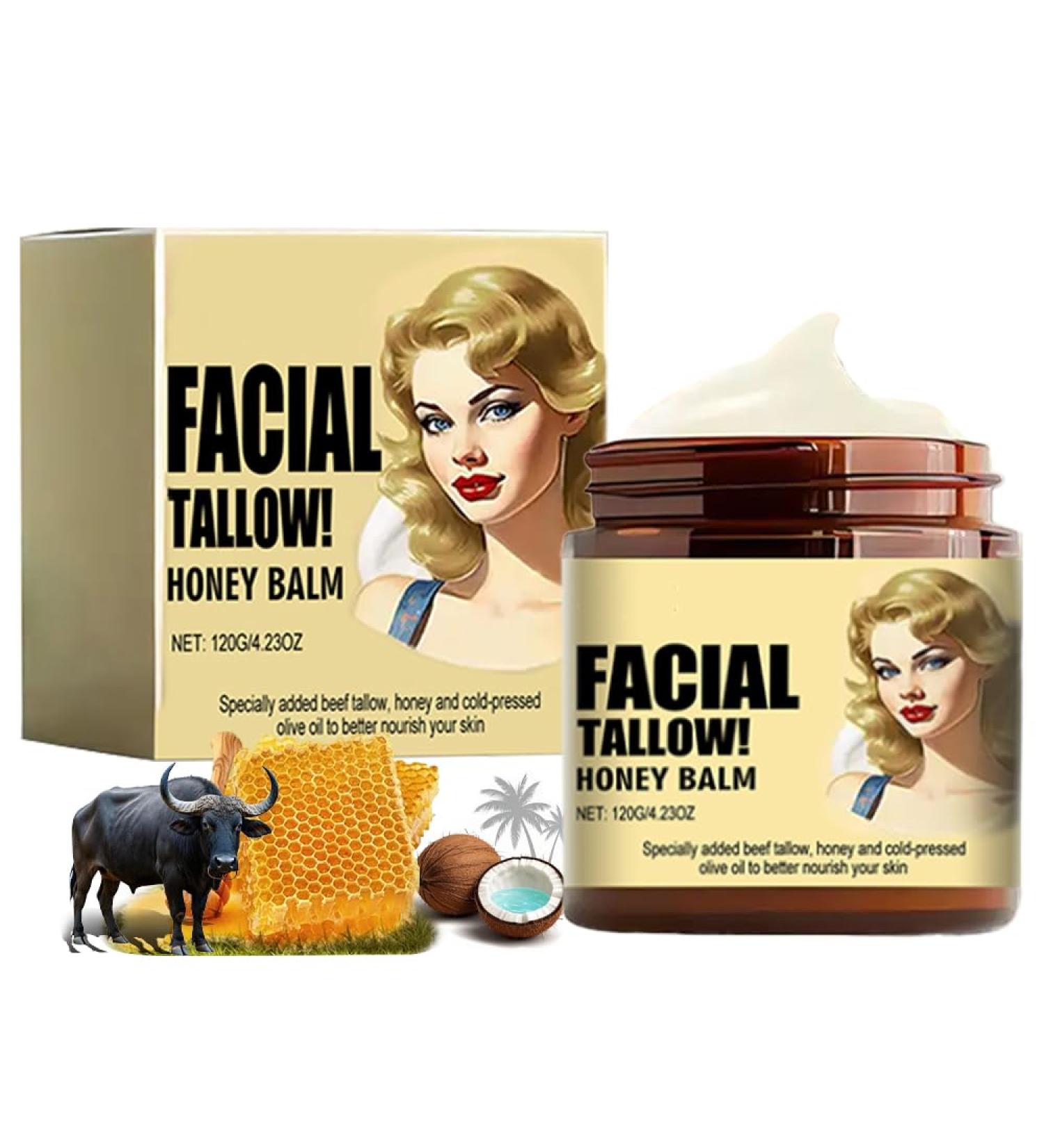 Crema de Cebo De Res Para La Cara Natural Organic the Whipped Tallow Honey Balm Cebo de Res Para la Cara Contains Coconut Unisex Body Lotion (120G Crema Cebo De Res Original Beef Tallow for Face) 120g 4 Fl Oz (Pack of 1) - Buy Online on GoSupps.com