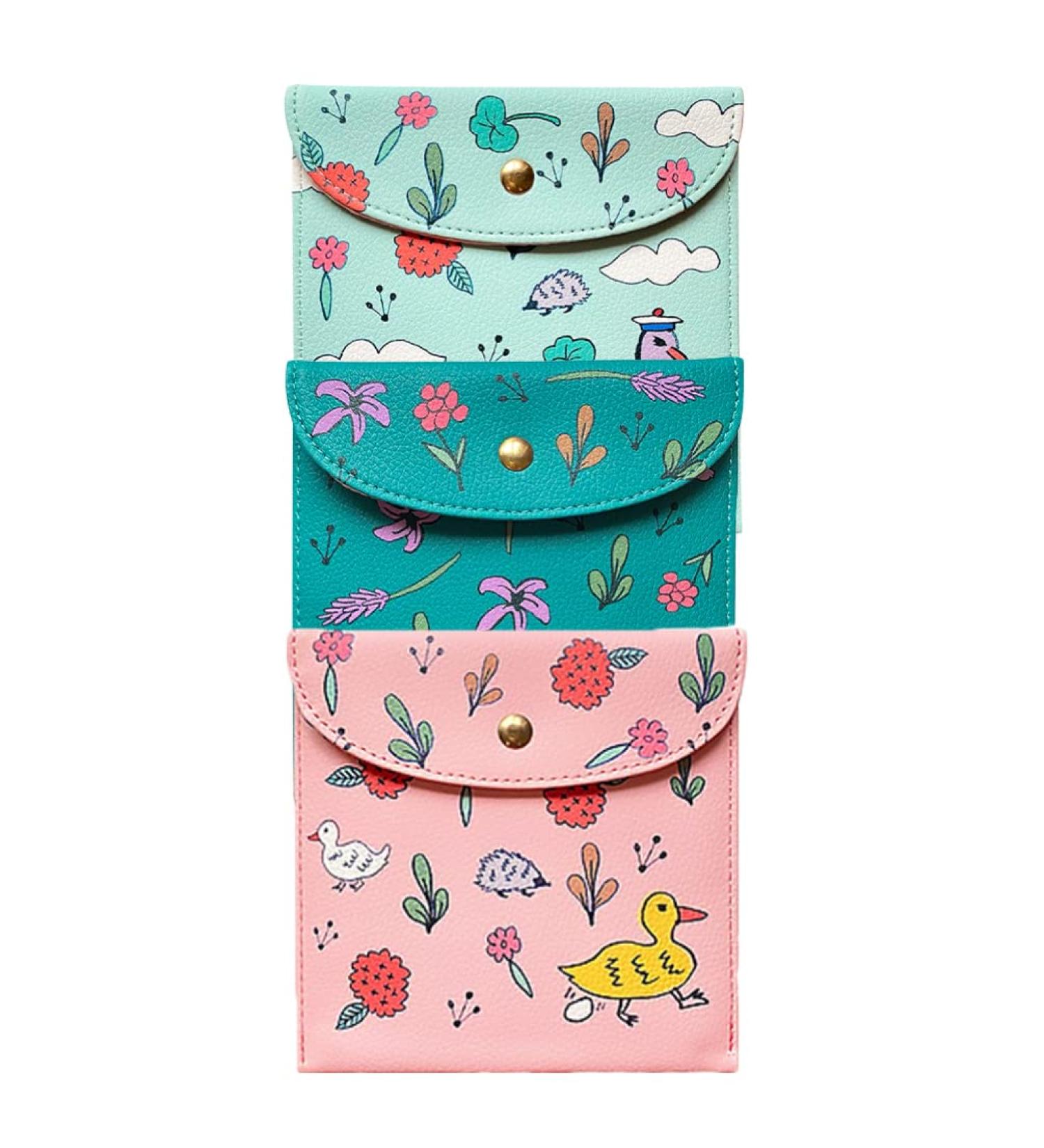 EXCEART Menstrual Pad Bag Organizer Set for Women - Travel Wallet & Coin Purse - Napkin and Diaper Storage - Toiletry Bag for Girls - Buy Online on GoSupps.com