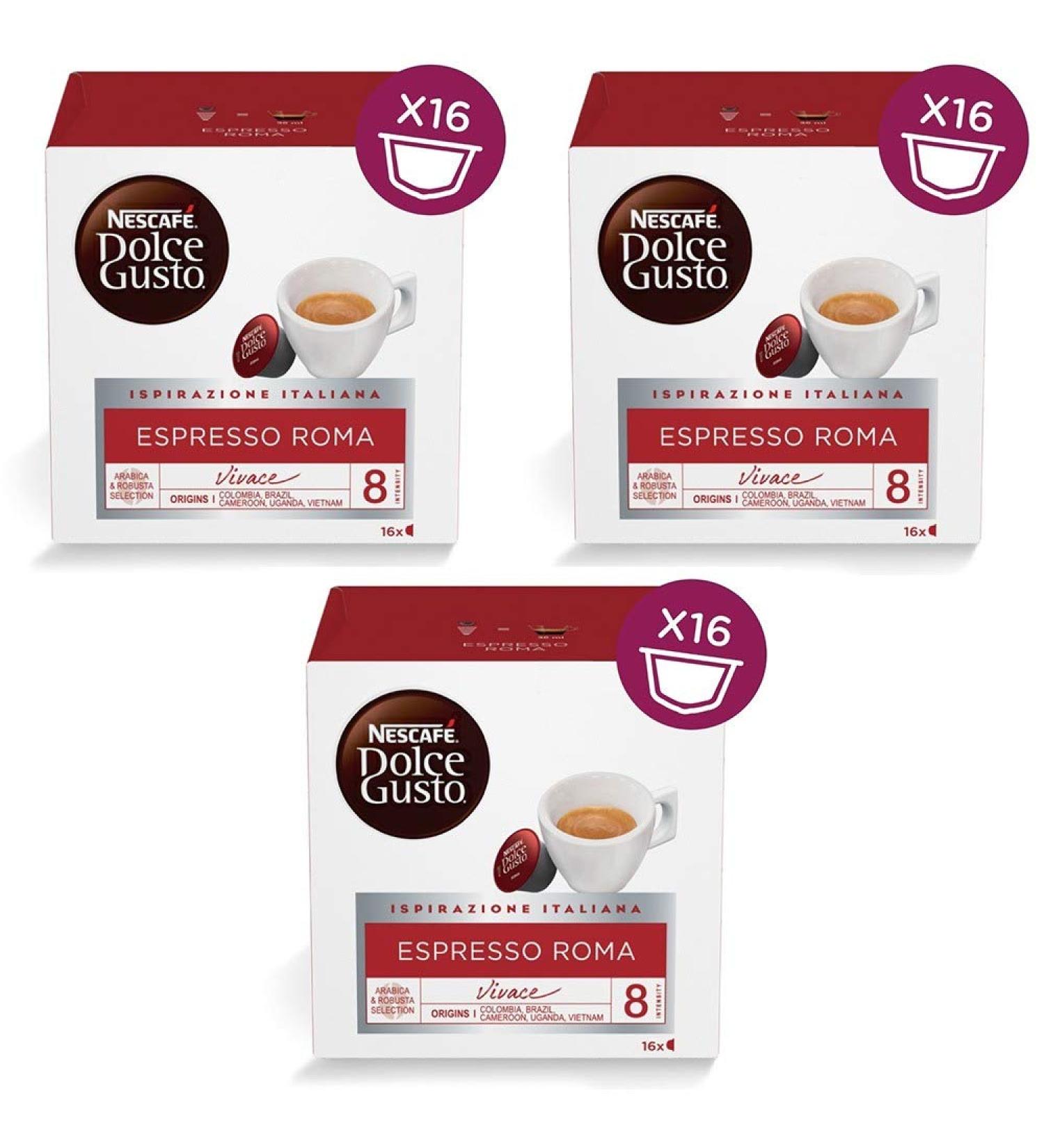 Nestl 3x Nescaf Dolce Gusto Caff Espresso Roma koffiecapsule koffie 16 capsules