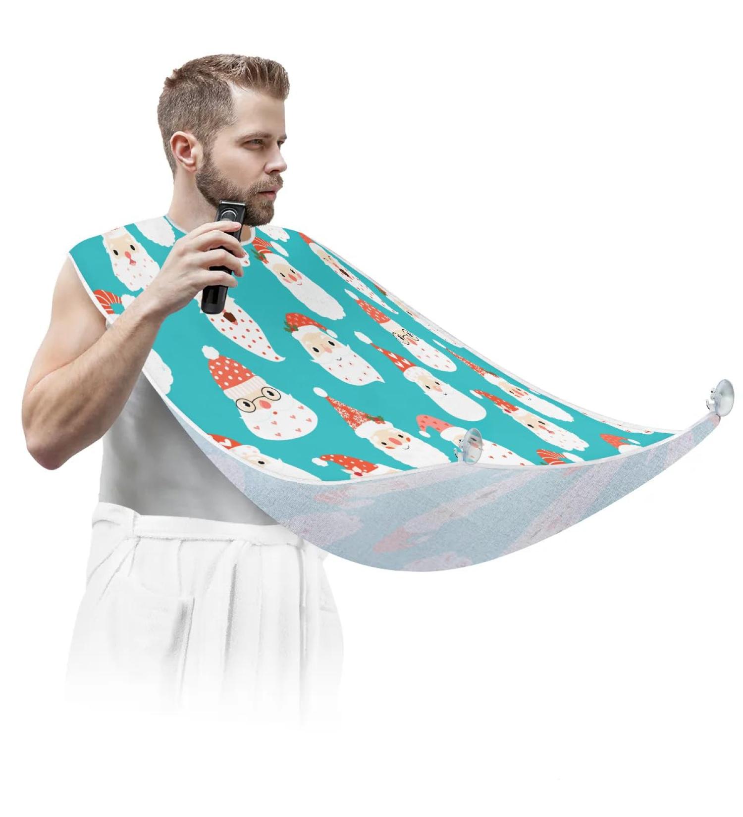 Beard Bib Apron for Men | Non-Stick Waterproof Hair Catcher | Perfect for Shaving & Grooming | Ideal Christmas Gift - Buy Online on GoSupps.com