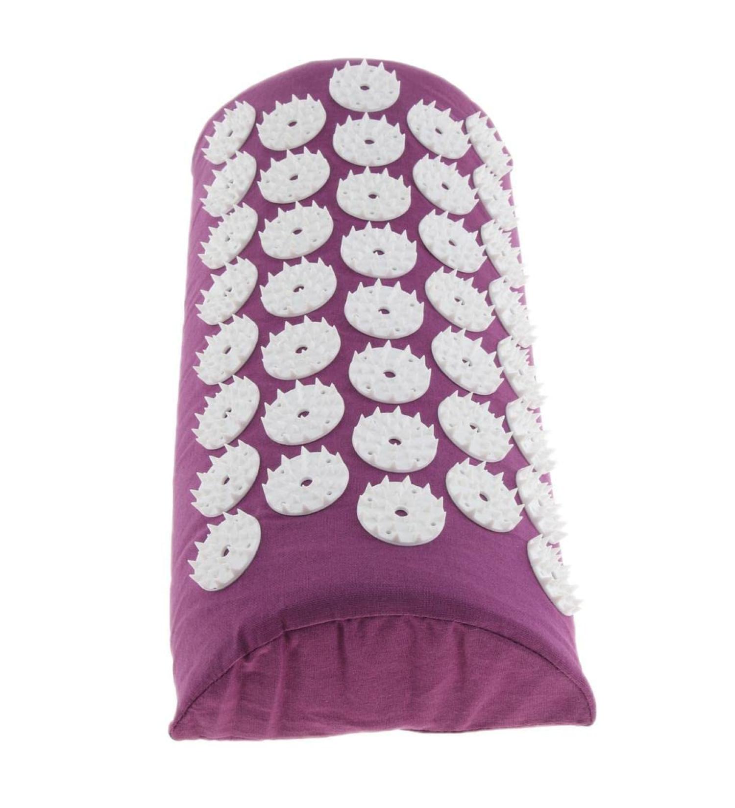 Cuticate Acupressure Pillow - Acupuncture Massage Neck Roll & Relaxation Pillow - Purple for Ultimate Comfort - Buy Online on GoSupps.com