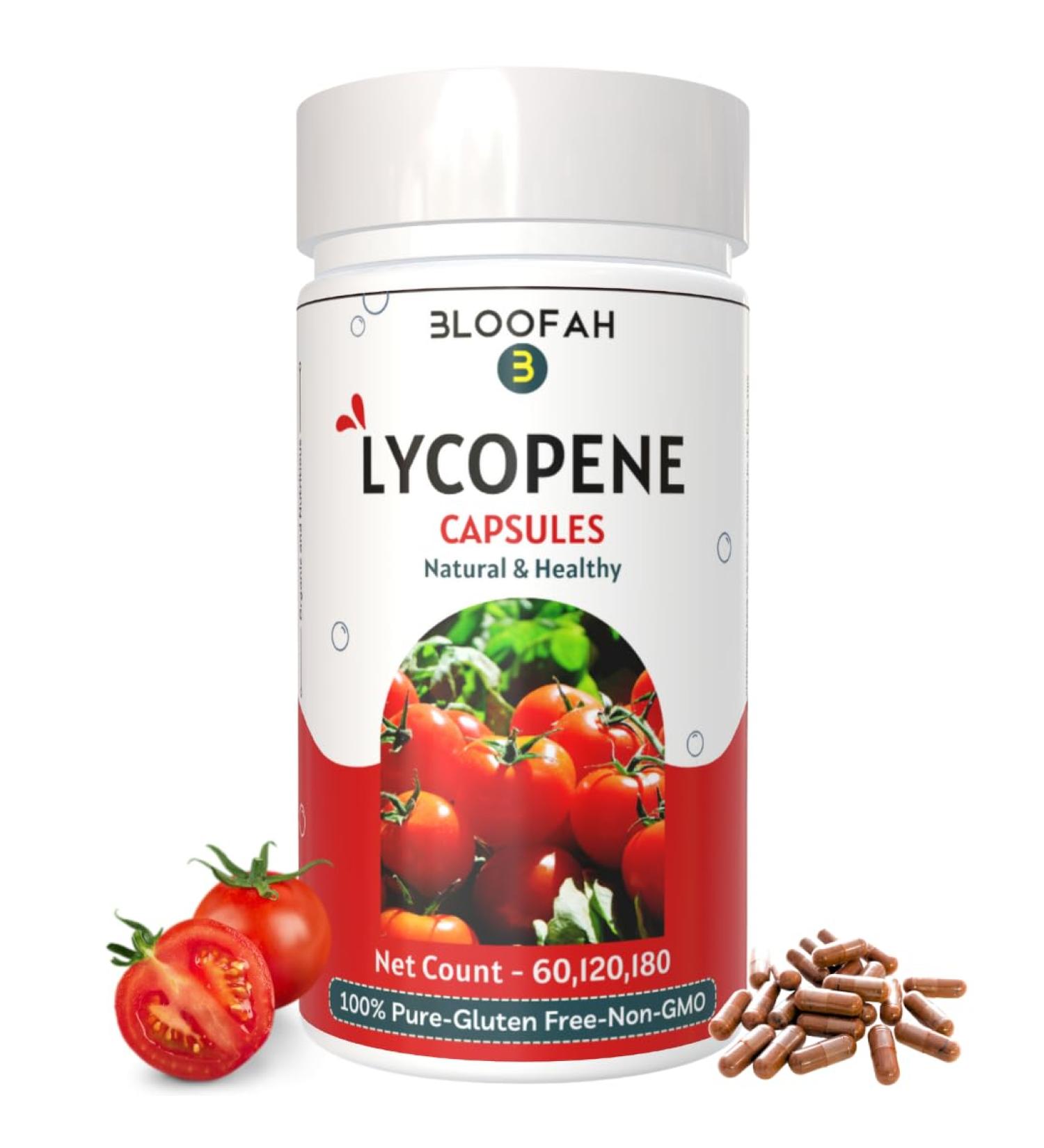 Tomato Powder Capsules 500mg - 180 Count | Organic Lycopene Supplement | Gluten Free Non-GMO Plant Based Health & Wellness Support - Buy Online on GoSupps.com