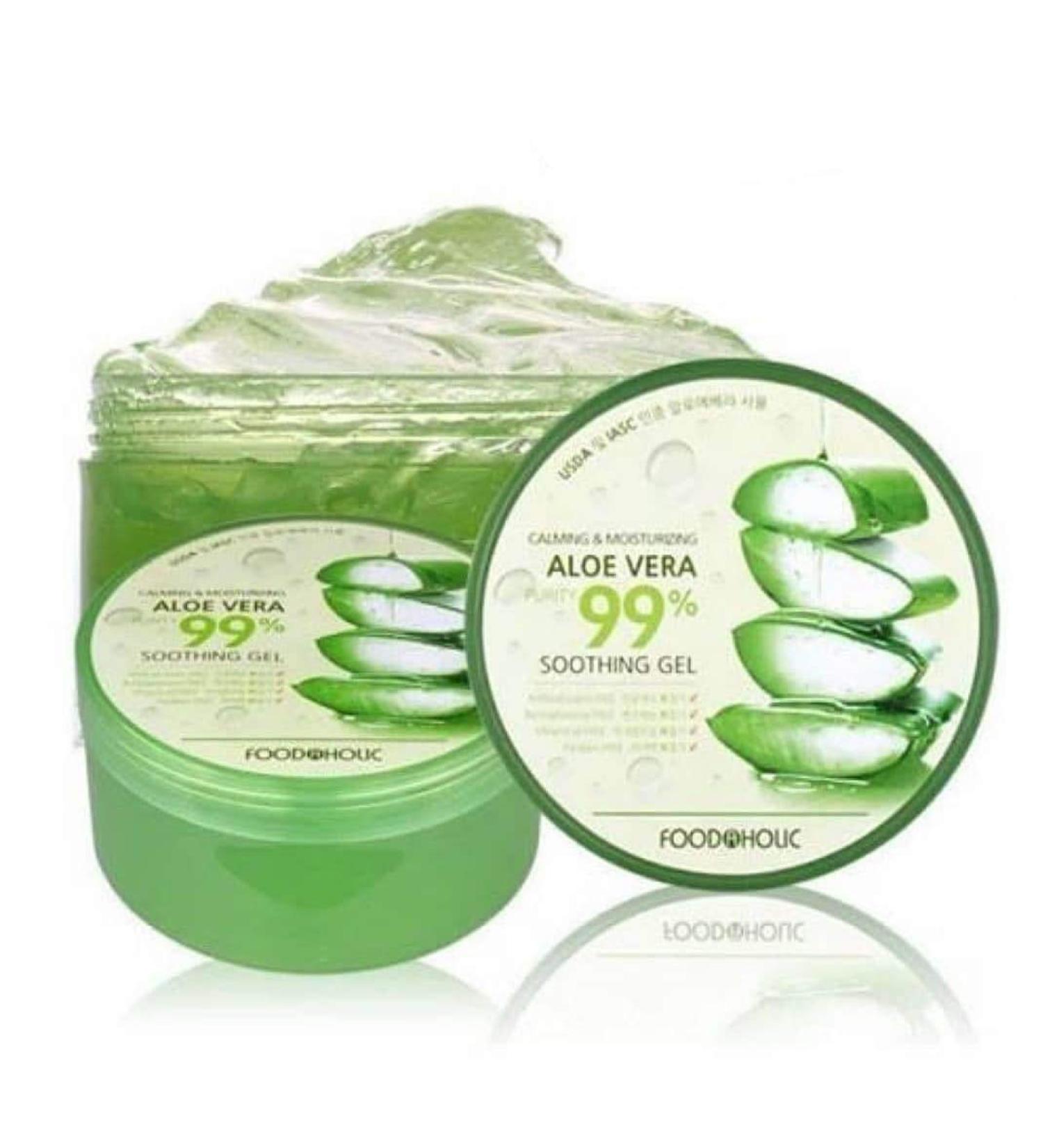 FOOD A HOLIC Calming & Moisturizing Aloe Vera Purity 99% Soothing Gel 300ml / Korean Cosmetics