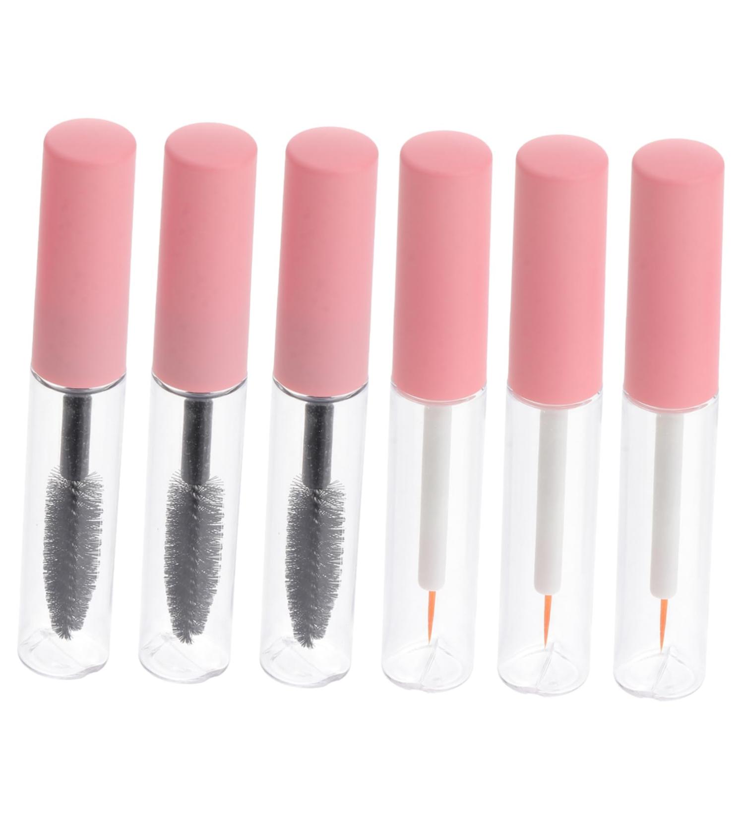 SOESFOUFU 6pcs Eyeliner Stick Best Mascara Mini Containers Refillable The Pet Pink Lip Gloss Eyelash Travel 1 g (Pack of 1) Pink - Buy Online on GoSupps.com