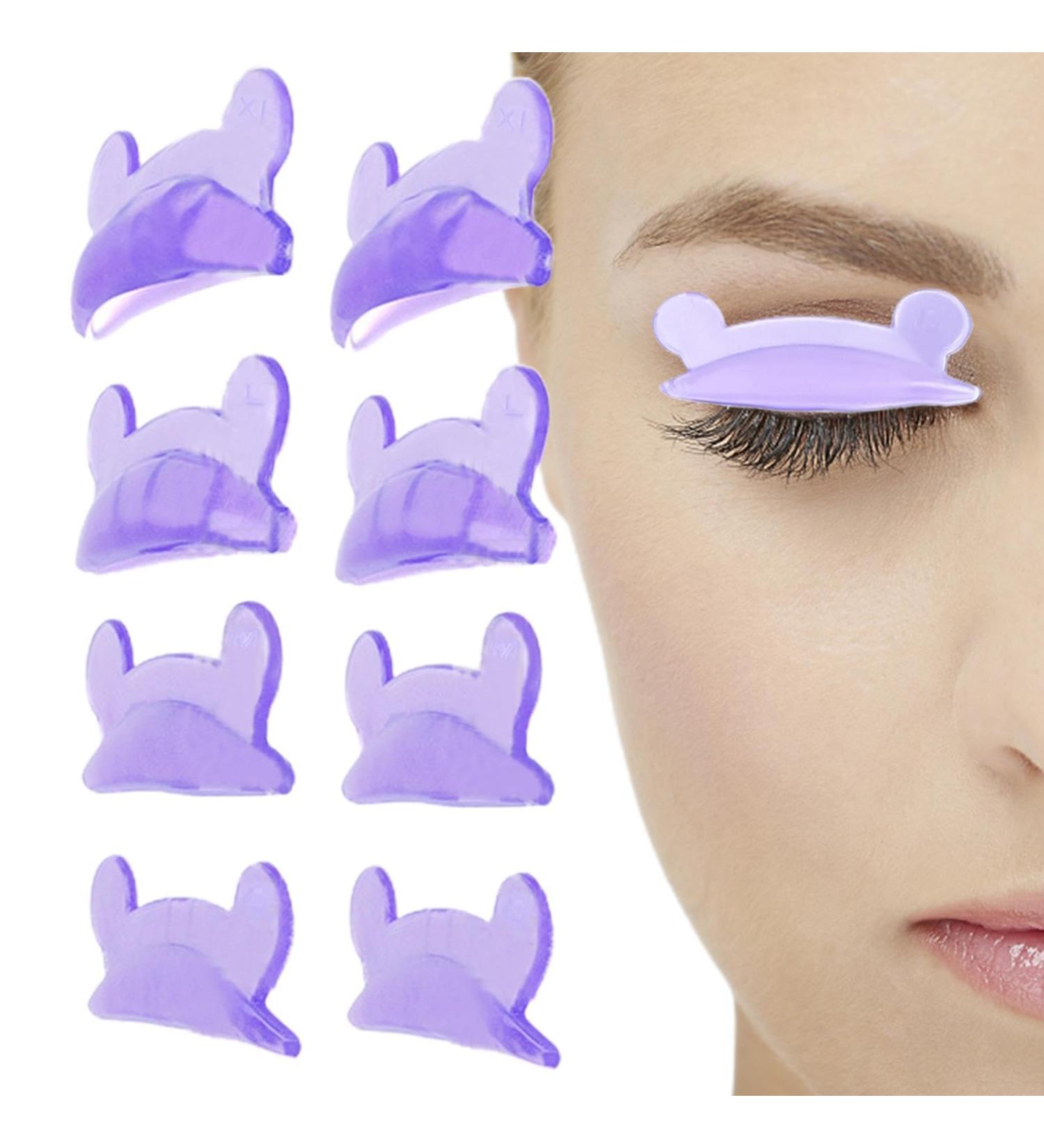 Premium Bear Style Silicone Lash Perm Rods - 4 Pairs Reusable Eyelash Perming Pads | Ideal for Lash Lifting & Curling Different Lengths - Buy Online on GoSupps.com
