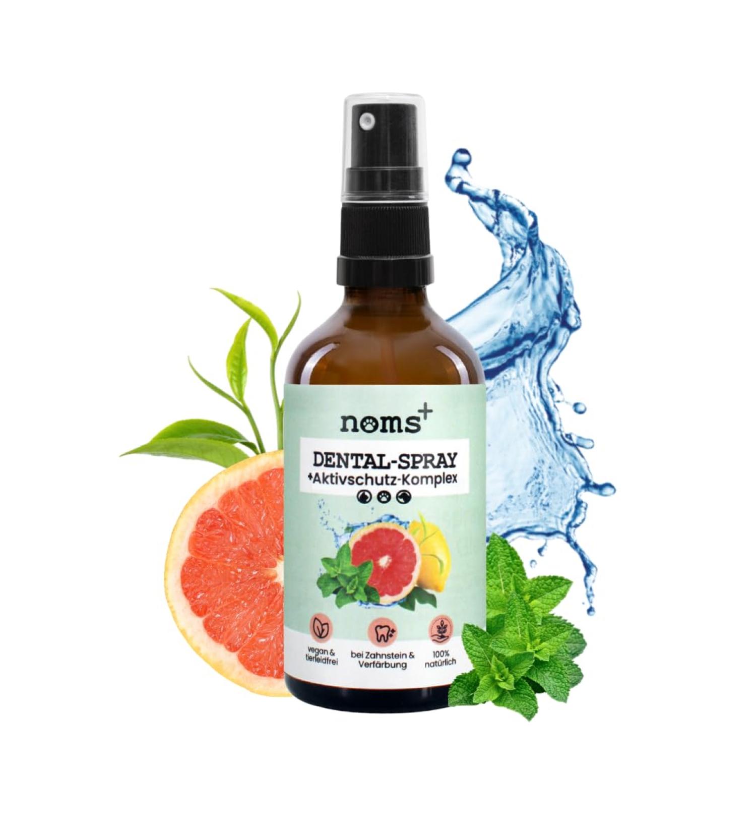 NOMS+ Dental Spray for Dogs & Cats - Natural Tartar & Plaque Remover Freshens Breath 50ml - Buy Online on GoSupps.com