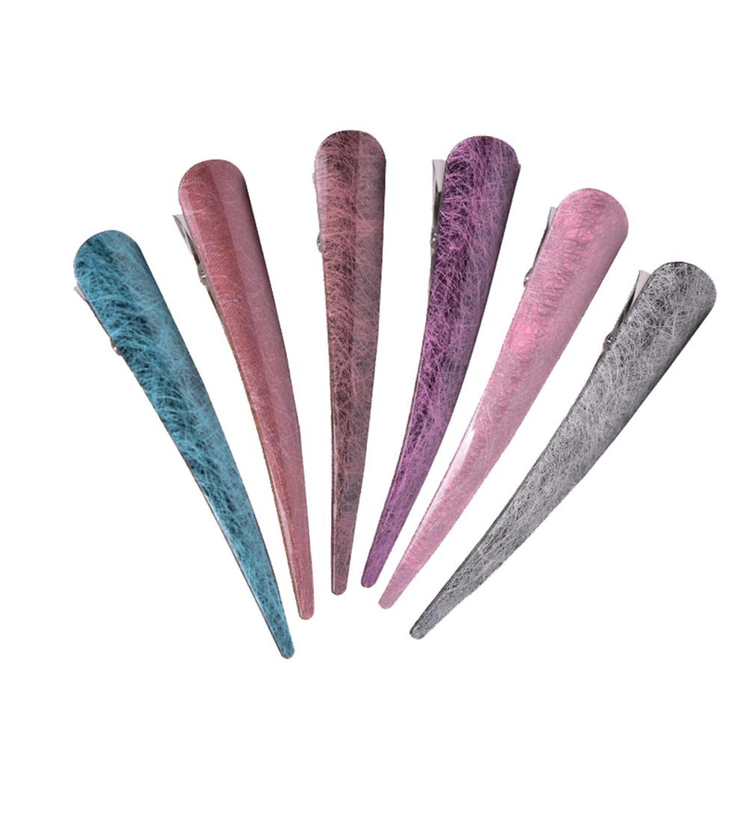 Alligator Clips Hair Crocodile Clips Hair Duckbill Hair Hair Barrettes Clips Styling Hair Clips 6pcs (#2) - Buy Online on GoSupps.com
