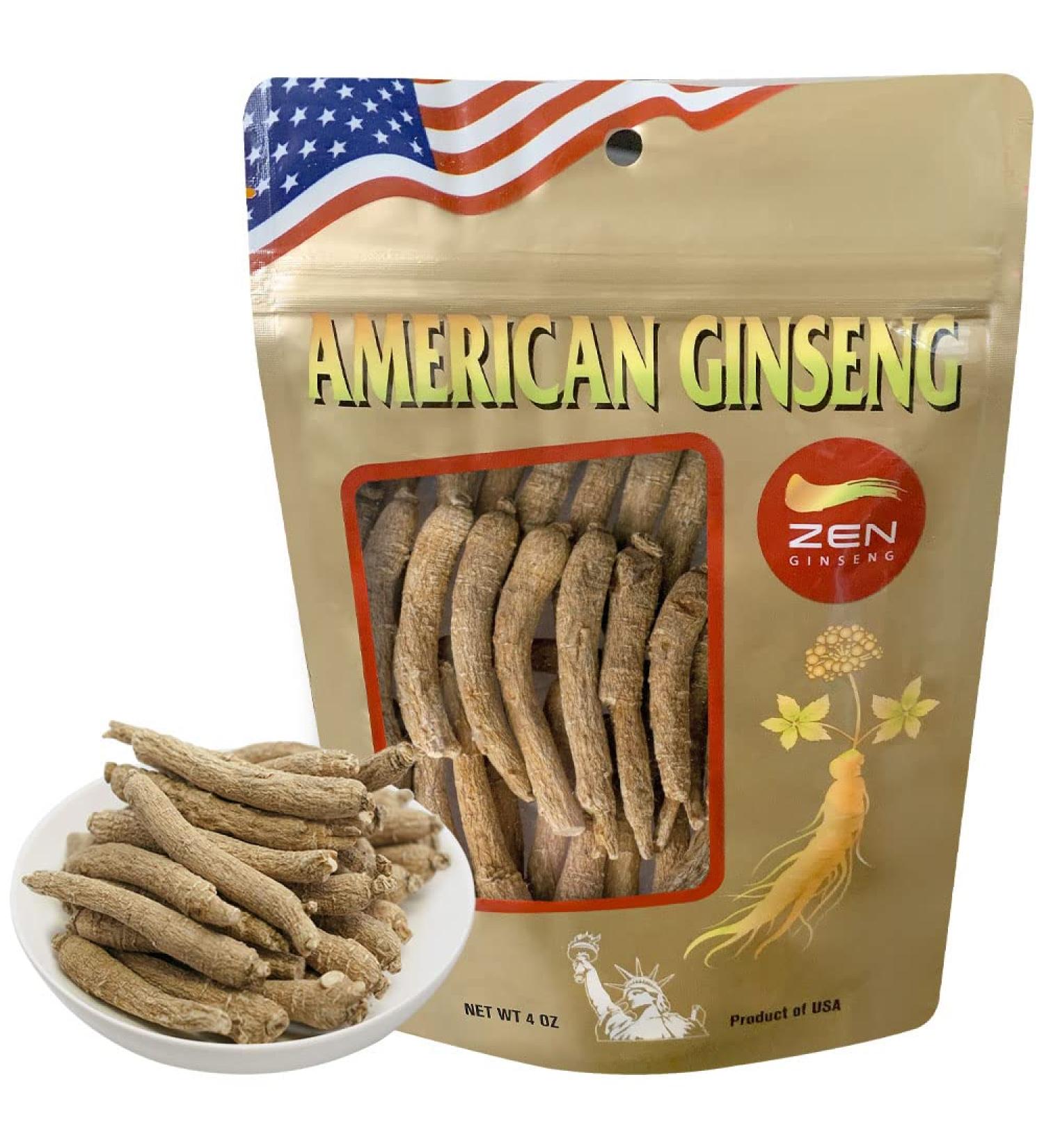 American Wisconsin Ginseng Small Long Root 4oz Bag - Immunity, Stamina, and Energy Booster for Men and Women - Buy Online on GoSupps.com
