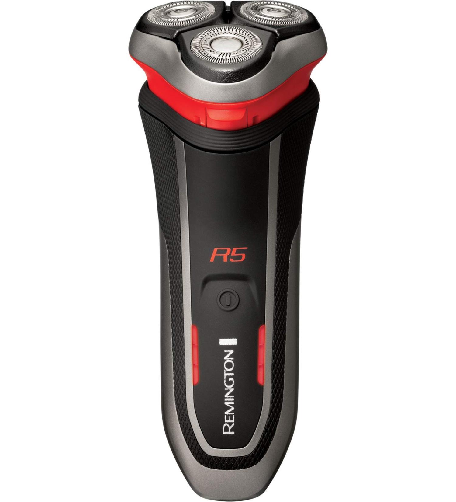 Remington R5000 Style Series R5 Rechargeable Shaver - Dual Track Blades, Wet/Dry, Close Shave - Grey/Silver/Red - Cordless - Buy Online on GoSupps.com