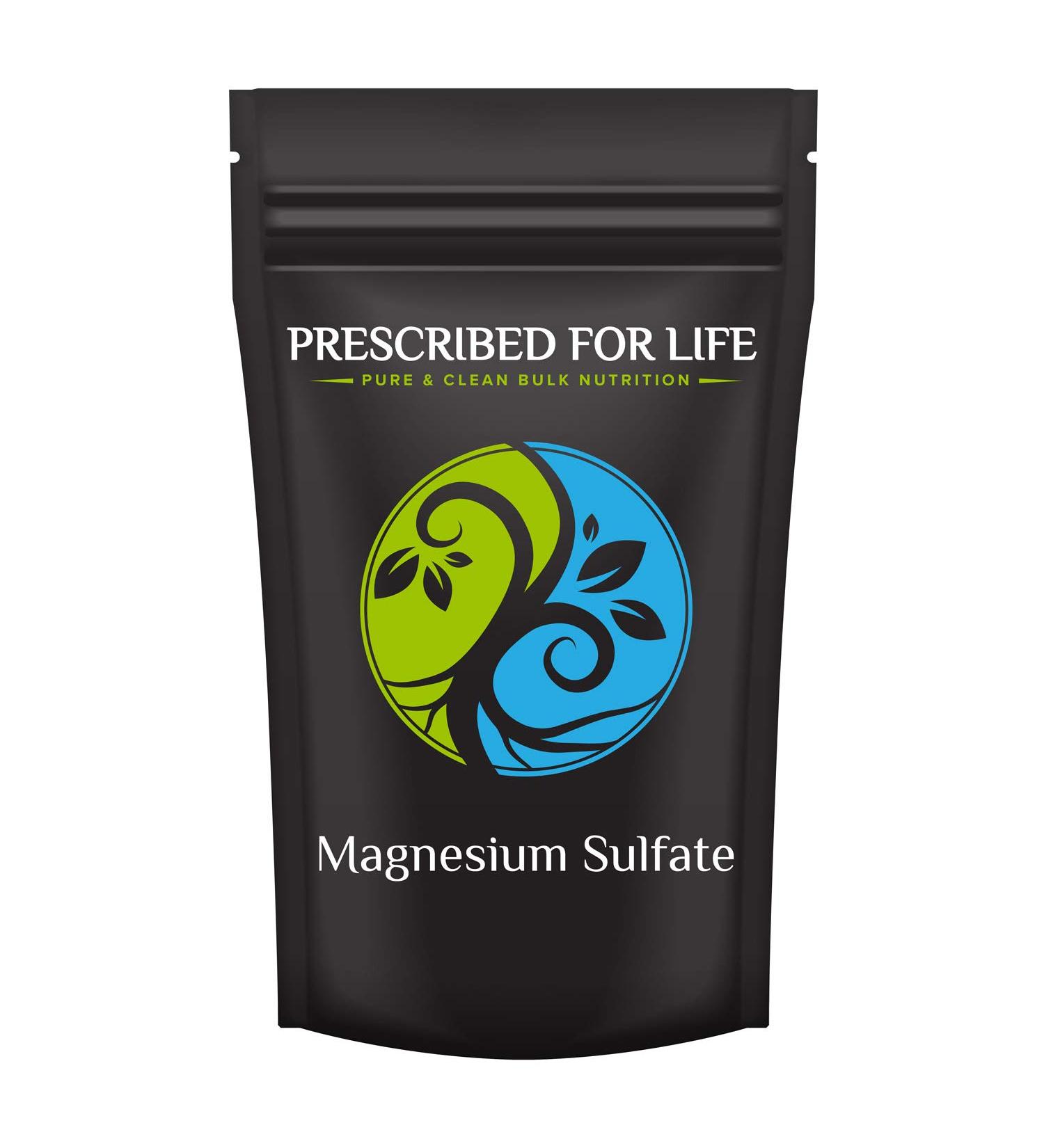 Prescribed for Life Magnesium Sulfate Heptahydrate USP Epsom Salt Crystalline Granular 12 oz (340 g) - Buy Online on GoSupps.com