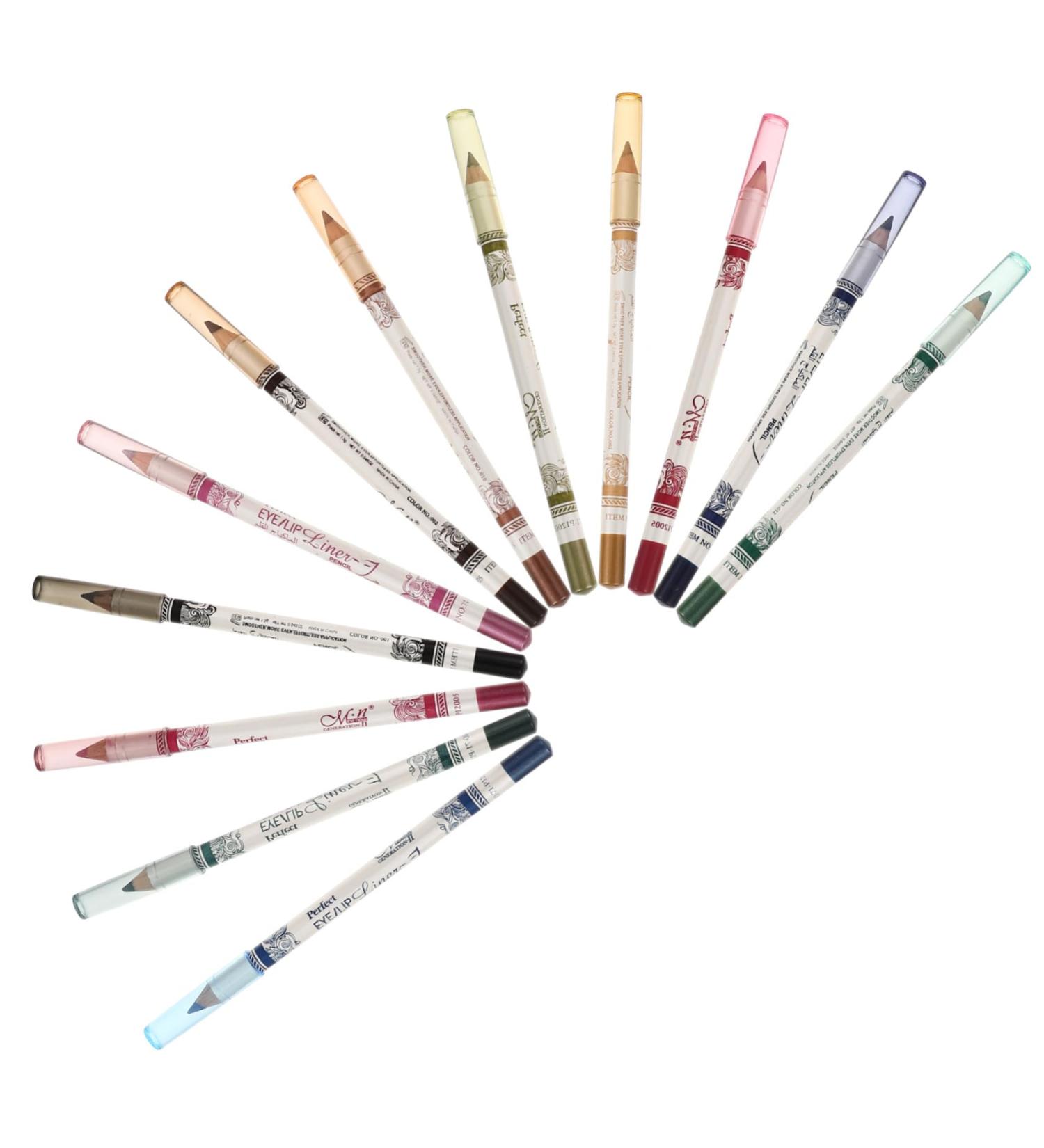 Ipetboom 3pcs 12 Eyeliner Pencil Eyeliner Eyebrow Pencil Shimmer Eyeliner Cosmetic Pencils Set Clothing Flash 1 count (Pack of 1) As Shownx3pcs - Buy Online on GoSupps.com