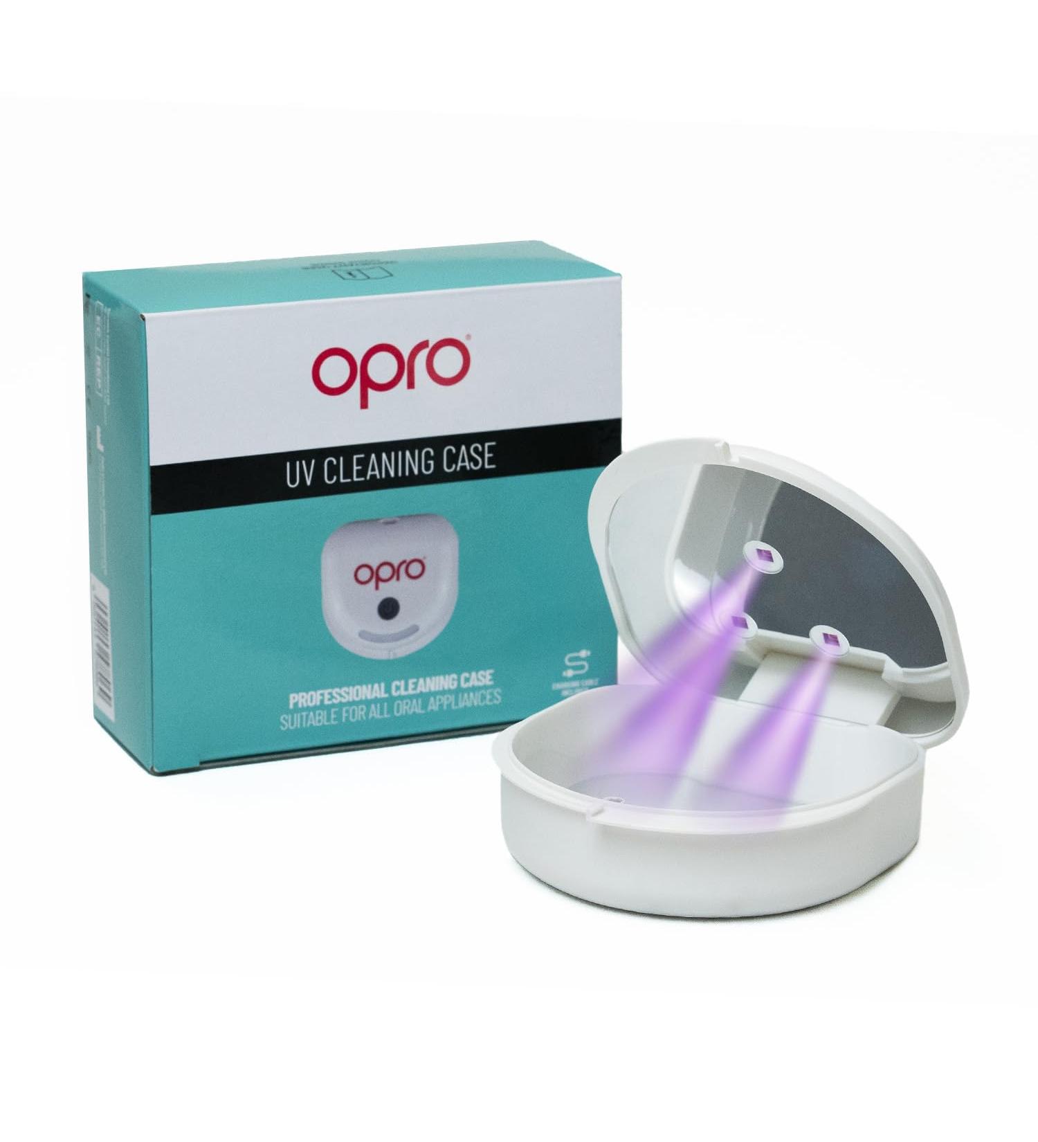 OPRO UV Cleaning Case Compact Lightweight & Rechargeable Retainer Case Denture Mouthguard Nightguard & Aligner Cleaner Sterilizing Disinfects & Cleans Odor Oral Appliance Cleaner White - Buy Online on GoSupps.com