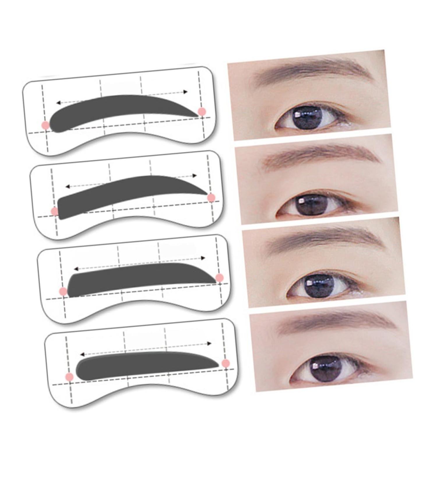  Beavorty Beavorty 32 Pairs 8 Eyebrow Pattern Eyebrow Stencils Eyeshadow Stencil Eyebrow Eyeliner Stencil For Eyebrow Kits Eyebrow Marks Eyebrow Size - Buy Online on GoSupps.com