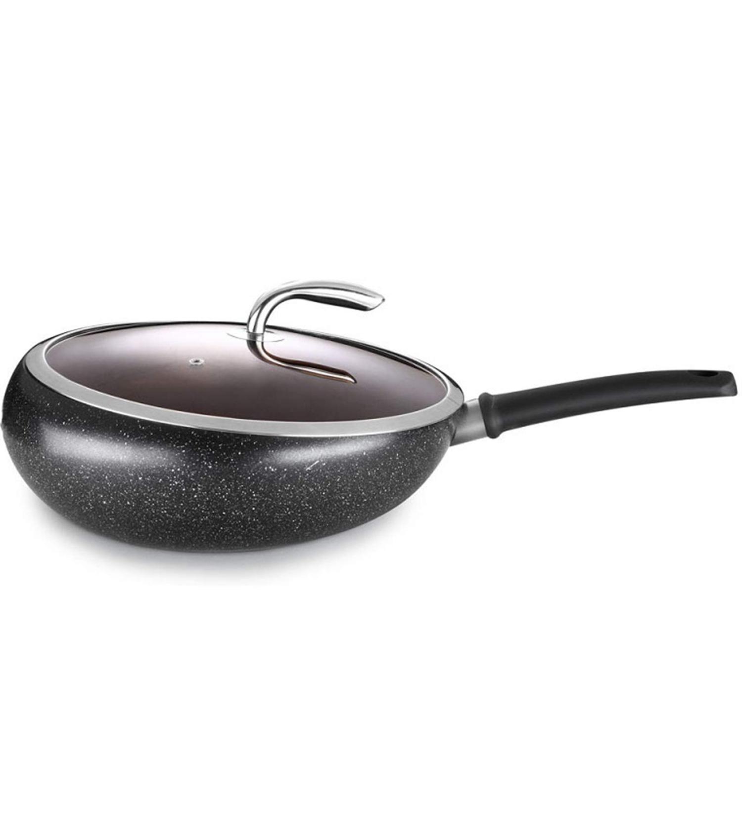 DNCG Frying Pan Skillet Alloy Opening Skillet Fry Pan Tri-ply Omelet Pan Dishwasher Safe Oven Safe No-Stick Cookware - Buy Online on GoSupps.com