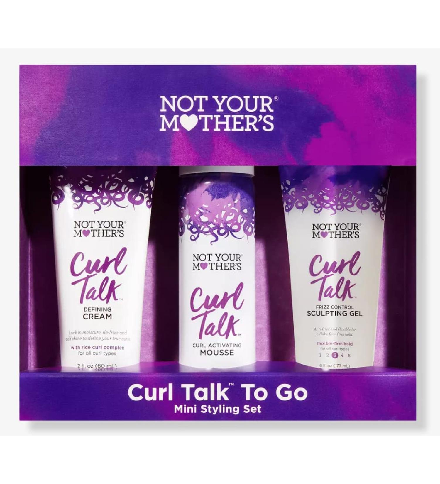 Not Your Mother's Curl Talk To Go Mini Styling Set - Curl Defining Cream & Activating Mousse - Buy Online on GoSupps.com