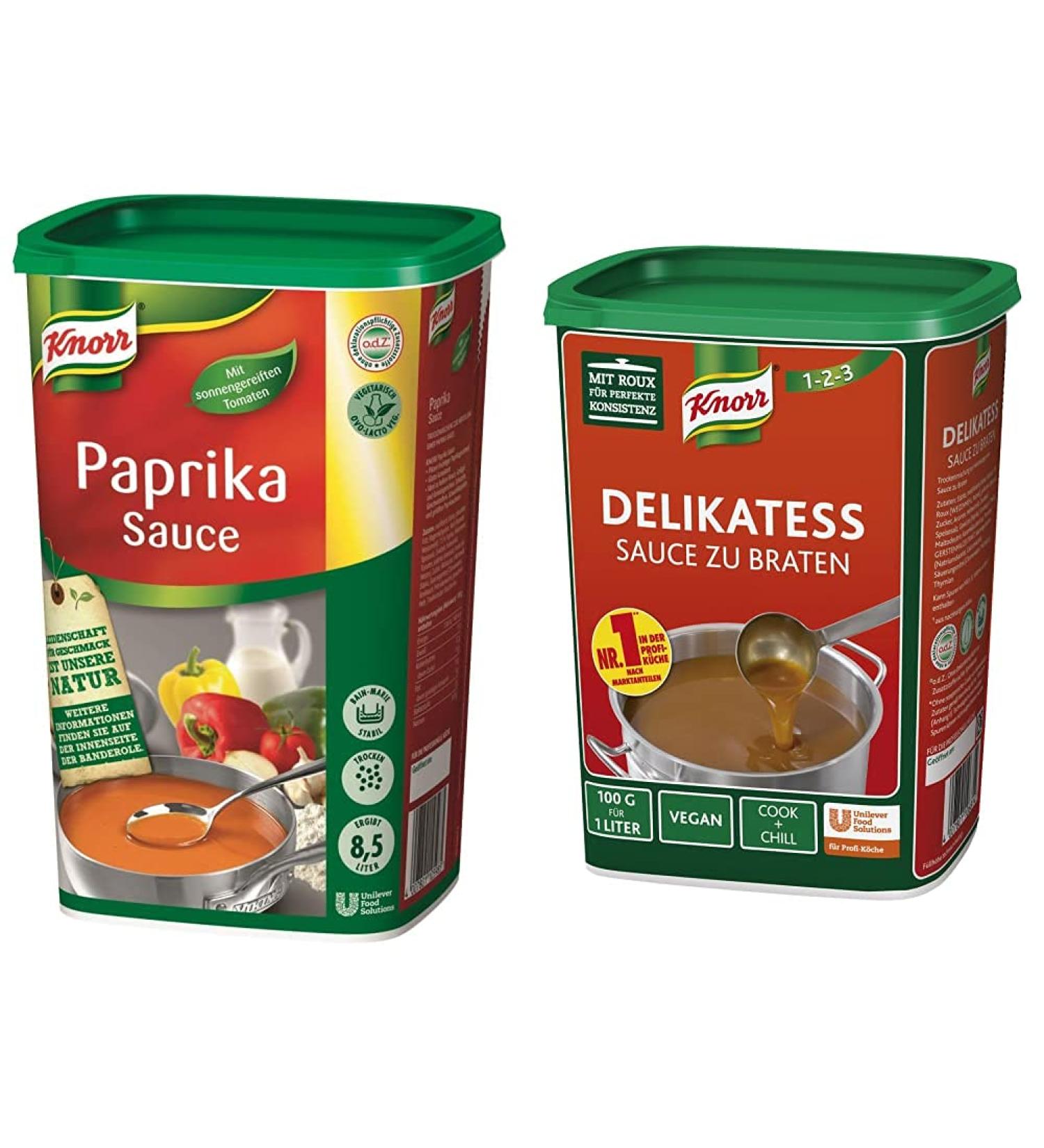 Buy Knorr Paprika Sauce & Delicatess Fry Sauce Bundle - 1 kg Each | International Shipping Available - Buy Online on GoSupps.com