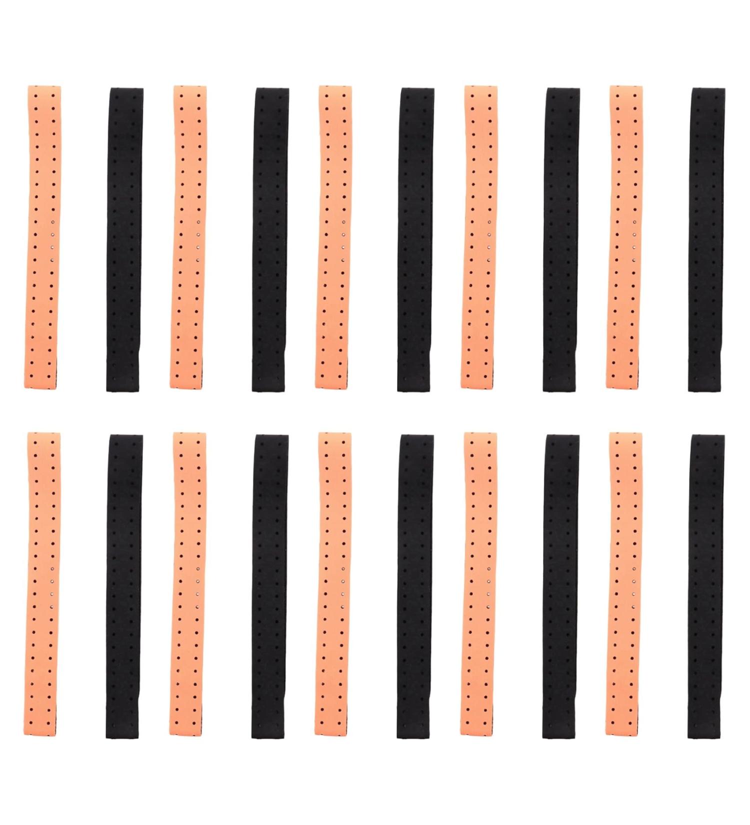 Bonkshire 20 Pack Adjustable Wristband - Soft Breathable Replacement for Heart Rate Monitor (Black + Orange) | International Shipping Available - Buy Online on GoSupps.com