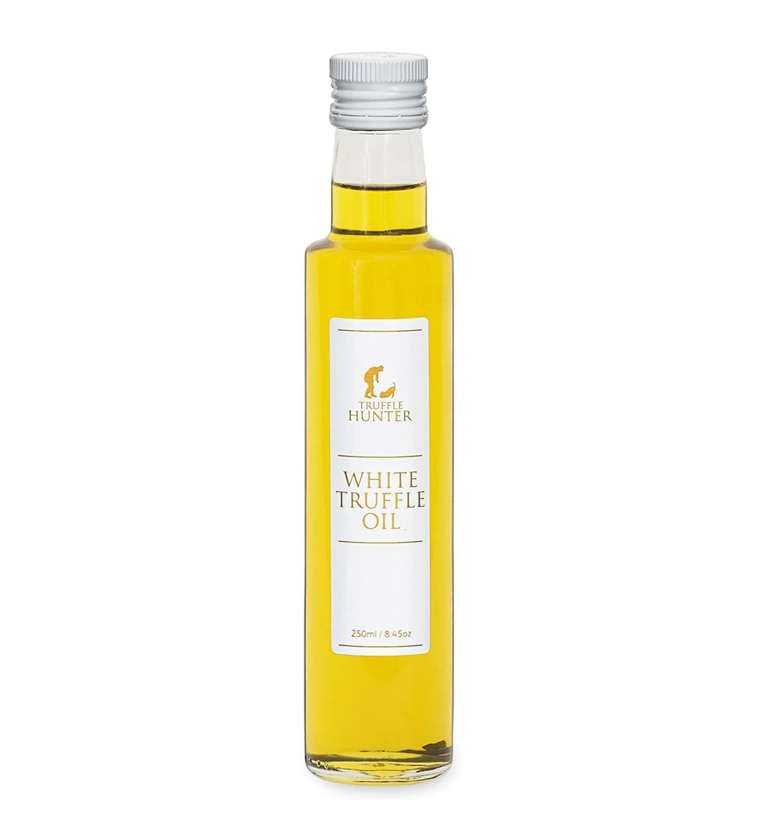 TruffleHunter - Huile de Truffe Blanche - Huile d'Olive Extra Vierge pour Cuisine et Assaisonnement - 250 ml Premium 250 ml (Lot de 1) - Buy Online on GoSupps.com