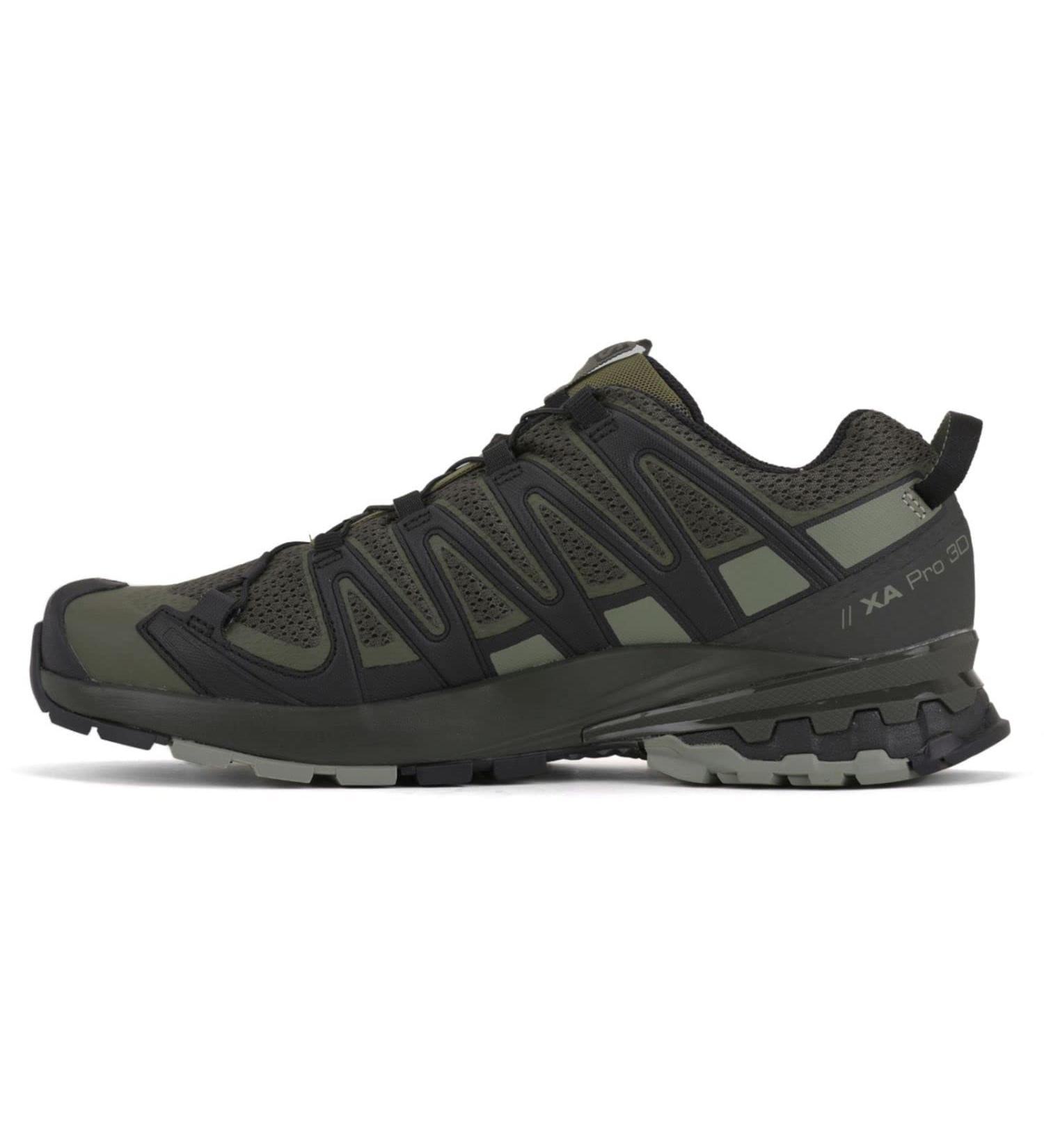 Salomon Men's Xa Pro 3D V8 Trail Running Shoes - Size 10 Grape Leaf/Peat/Shadow - Buy Online on GoSupps.com