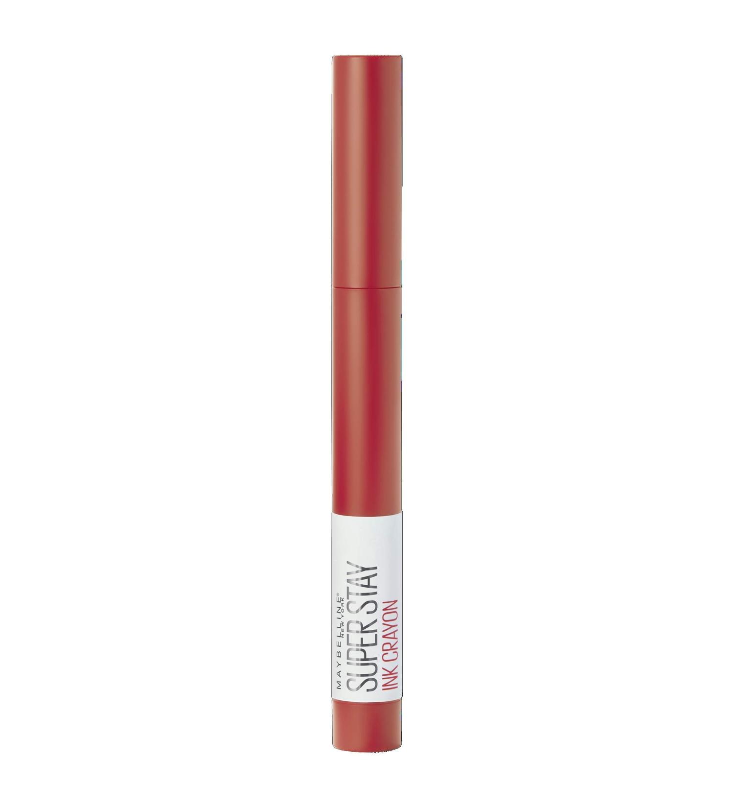 Buy MAYBELLINE Superstay Matte Ink Crayon - Long-lasting Orange-Red Lipstick (40 Laugh Louder) | International Shipping Available - Buy Online on GoSupps.com