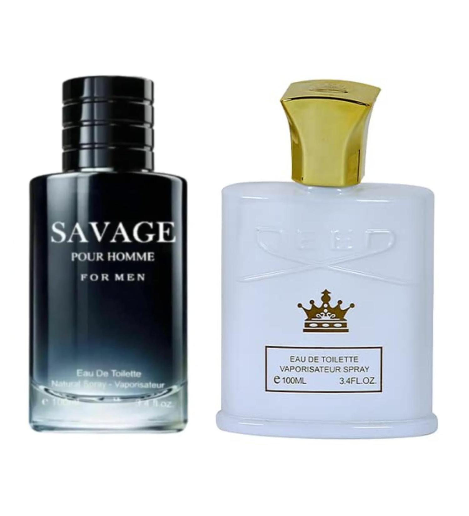 Savage Pour Home & King-D Cologne for Men Eau De Toilette Natural Spray 3.4oz Fl Oz/100ml each (Pack of 2) - Buy Online on GoSupps.com