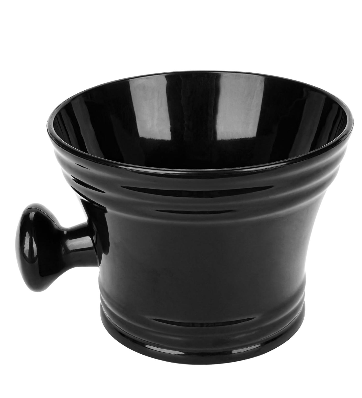 Linkidiea Men's Black Plastic Razor Cup with Handle - Deep Size Structured Wet Shaving Factory Quality - Buy Online on GoSupps.com