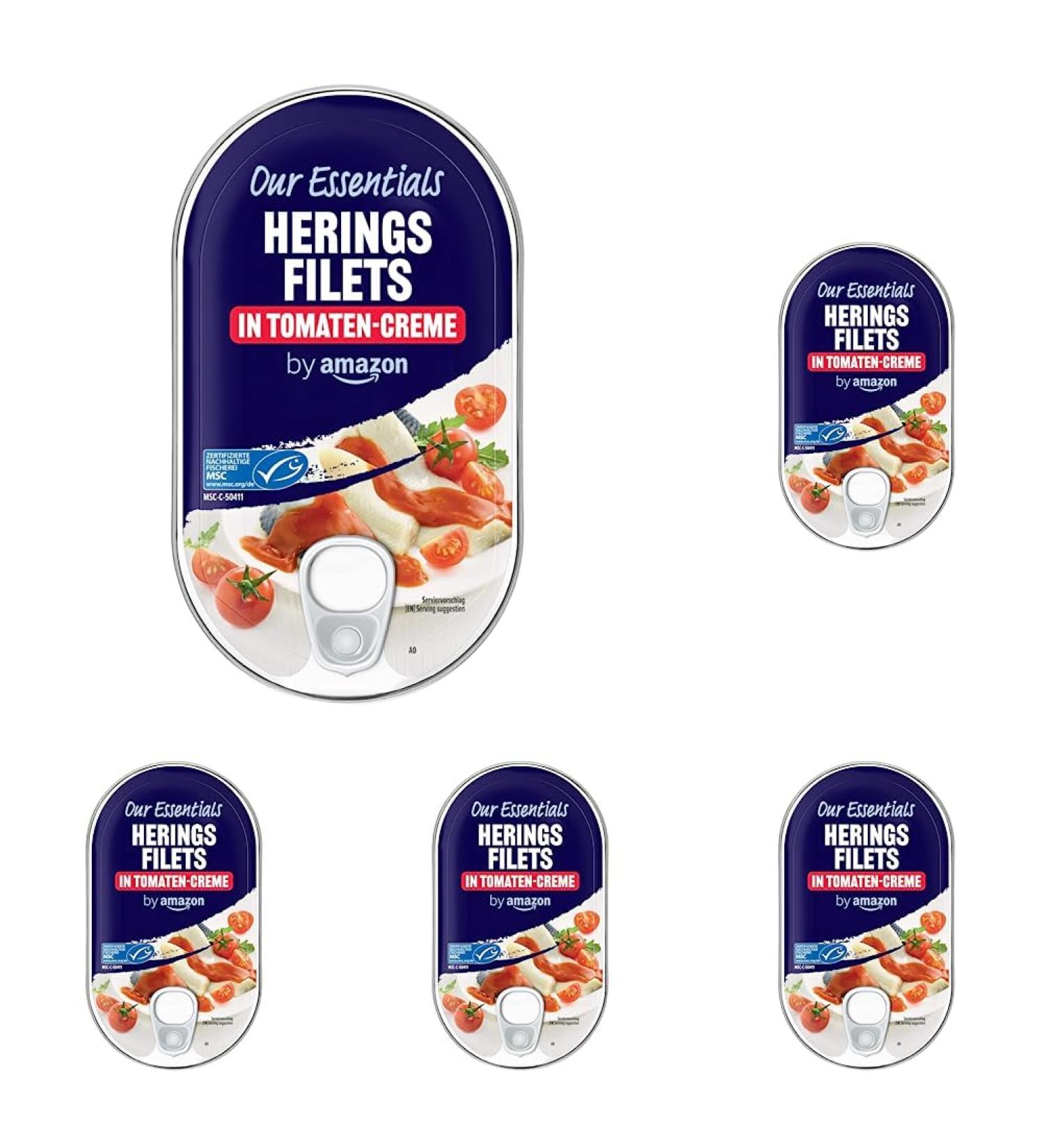 Buy Amazon MSC Herring Fillets in Tomato Sauce - 200g Pack of 5 | Premium Quality Seafood - Fast International Shipping - Buy Online on GoSupps.com