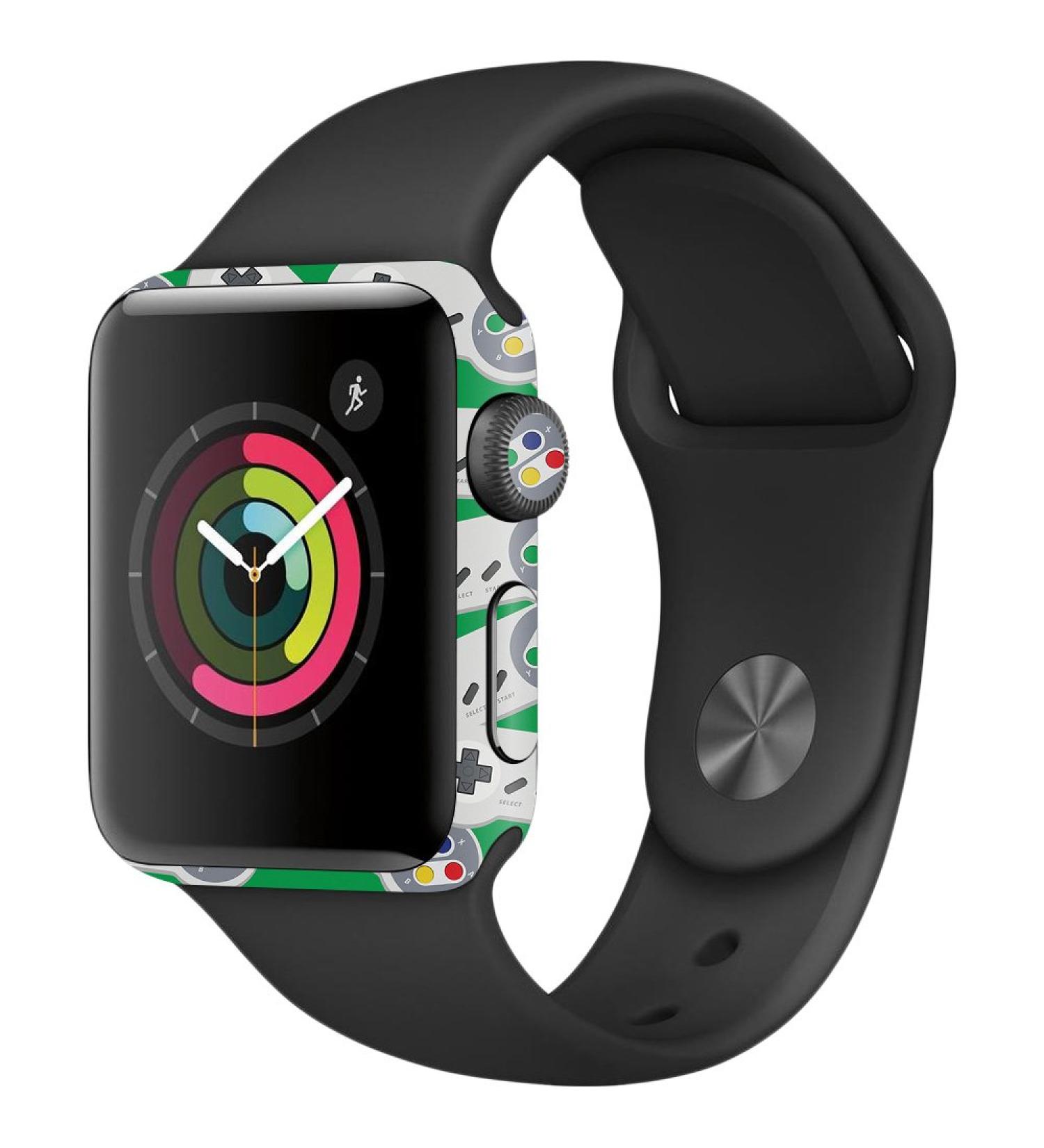 MightySkins Skin Compatible with Apple Watch Series 2 38mm - Retro Controllers 1 | Protective, Durable, and Unique Vinyl Decal wrap Cover | Easy to Apply, Remove, and Change Styles | Made in The USA