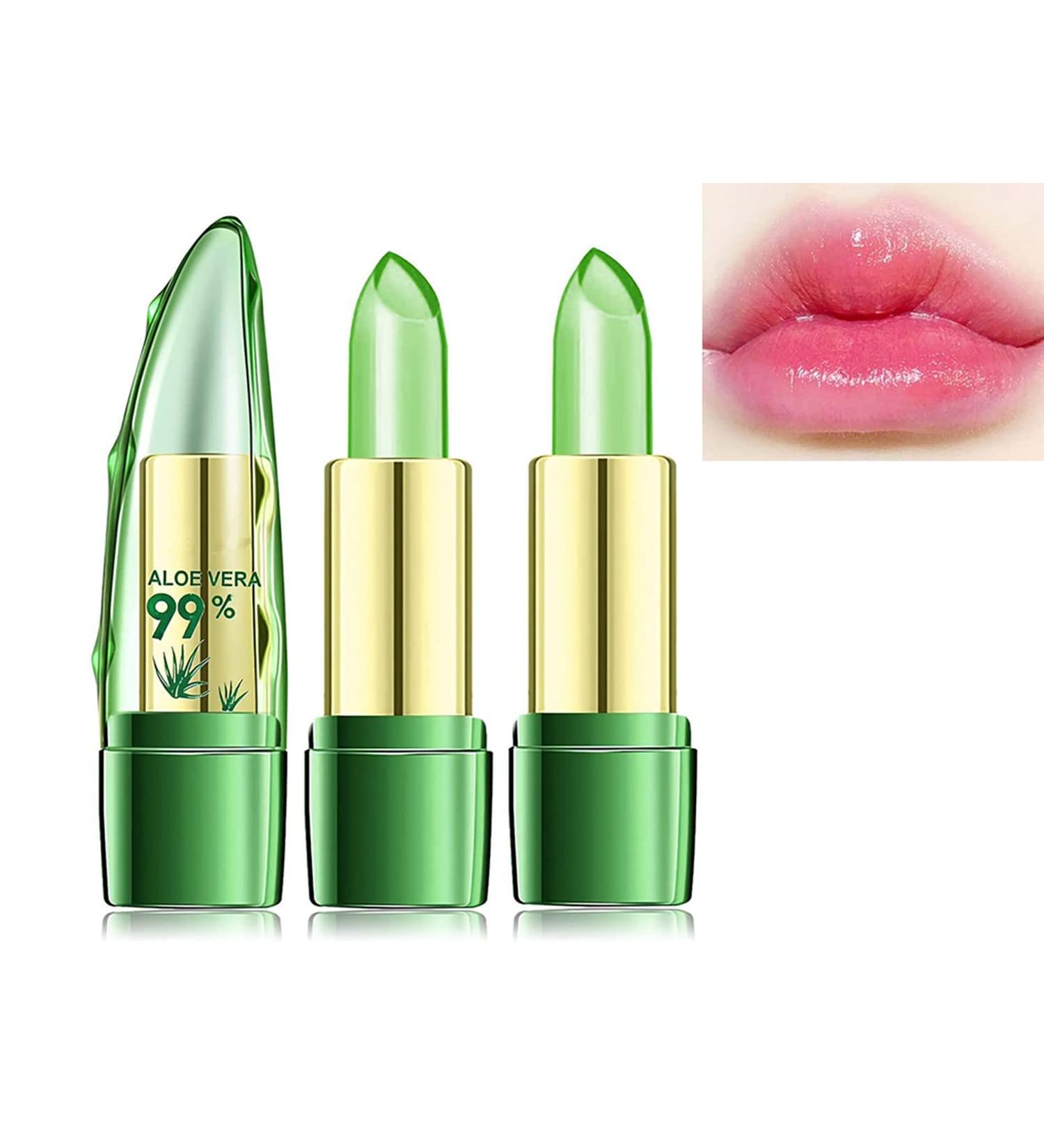 Buy Gokame Aloe Vera Lip Care Stick | Color Changing Lipstick | Long-lasting Hydration (2PCs) - Buy Online on GoSupps.com