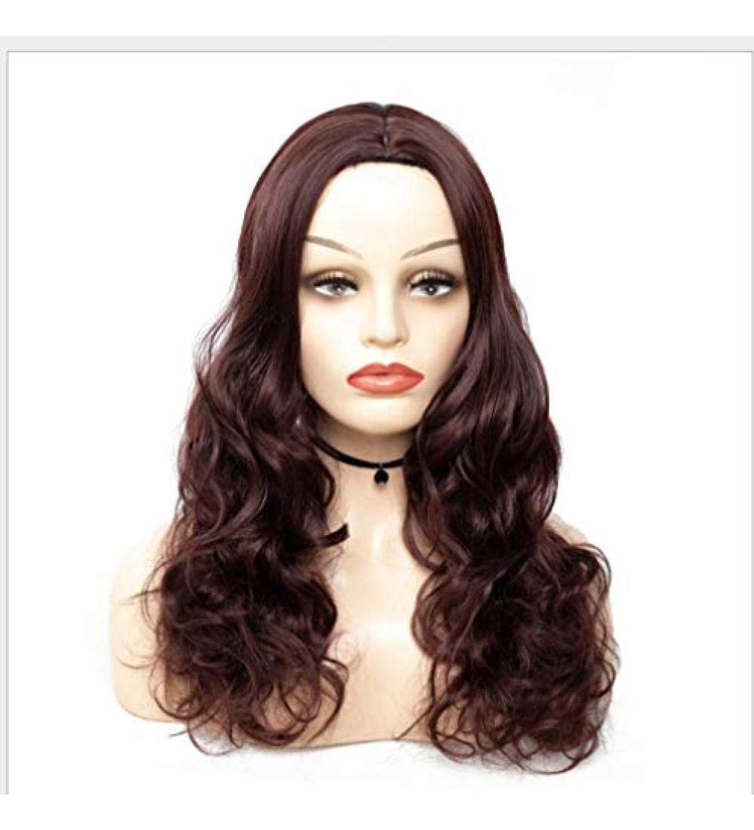 Buy BGHJUE Brown Curly Hair Wig for Halloween - Body Wave Brazilian Non-Remy Hair Bundles & Closure - Buy Online on GoSupps.com