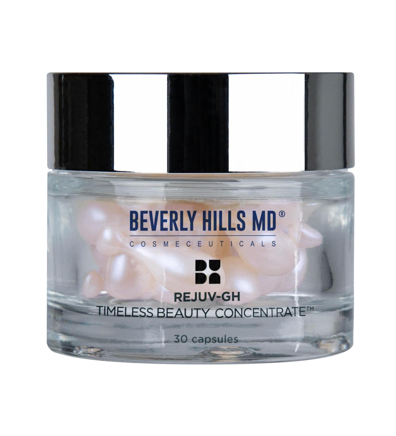 Rejuv-GH Timeless Beauty Concentrate - Anti-Aging Collagen Support Wrinkle Reduction & Skin Firming with Hyaluronic Acid Polypeptides & Holy Basil (30 Capsules - Buy Online on GoSupps.com