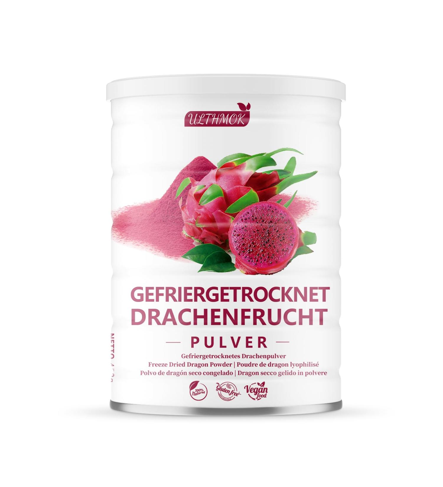 Premium Dragon Fruit Juice Powder 450g - 100% Natural No Additives No Sugar | Atomizing Dry Pitaya Powder for International Shipping - Buy Online on GoSupps.com