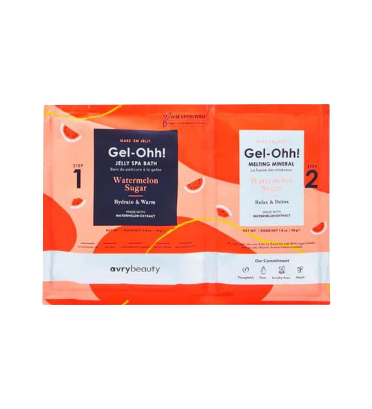 Gel-Ohh Pedicure - Watermelon Sugar | Watermelon Scented Jelly Pedicure for Relaxation & Foot Care | International Shipping Available - Buy Online on GoSupps.com