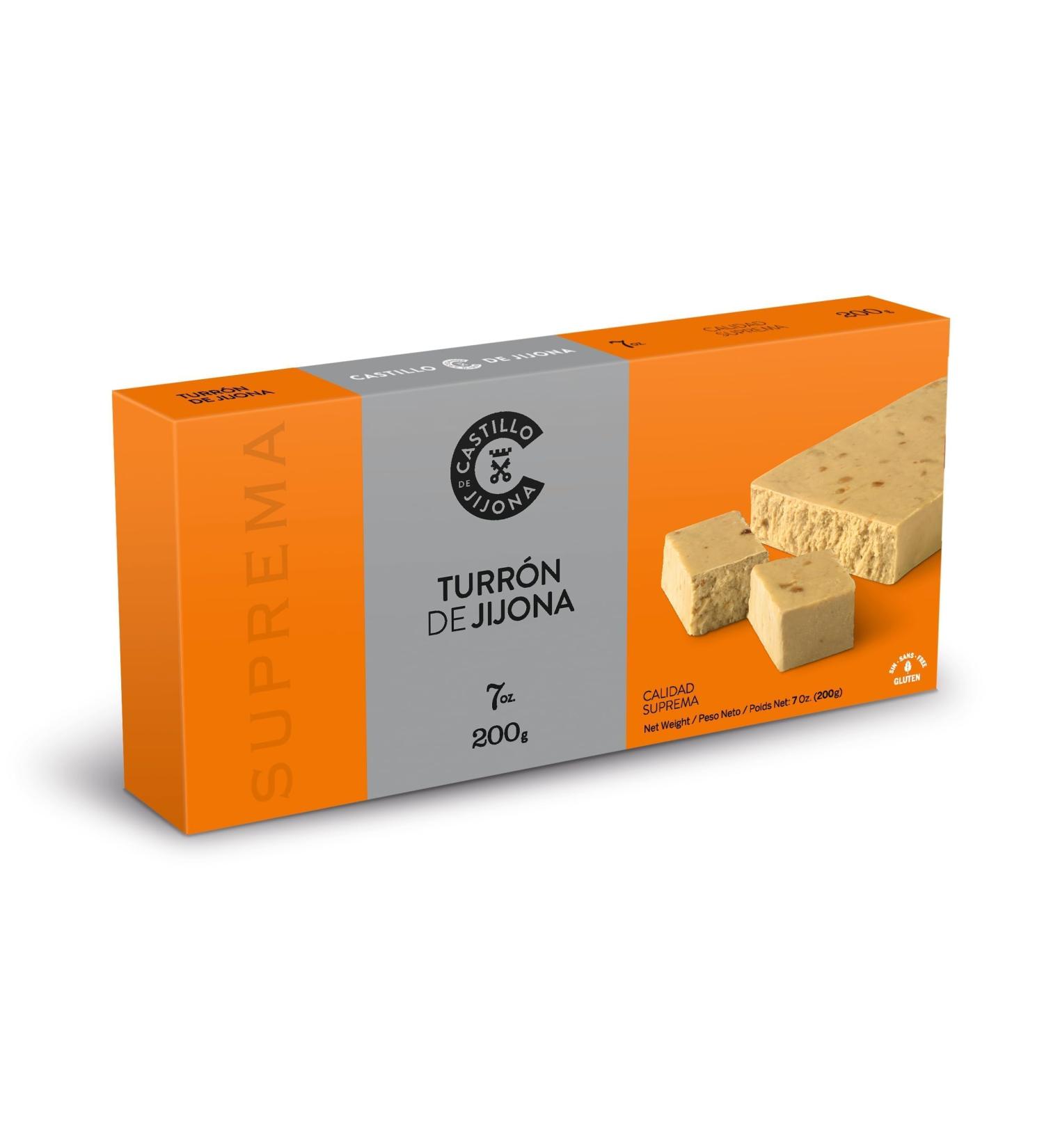 Castillo de Jijona - Jijona Nougat - Traditional Nougat - Selected Almonds - Gluten Free - Supreme Quality - Handmade Recipe - Buy Online on GoSupps.com