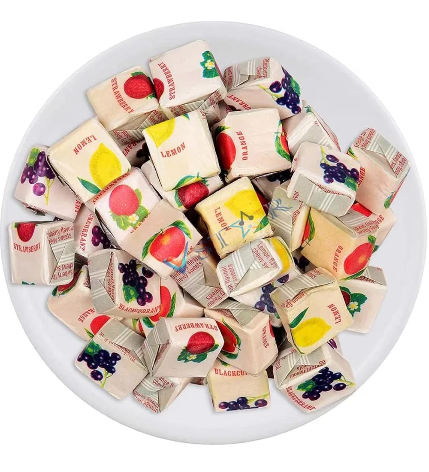 Fruit Caramel Fruit Chews Individually Wrapped Sweets (500 Grams) 500 Grams - Buy Online on GoSupps.com