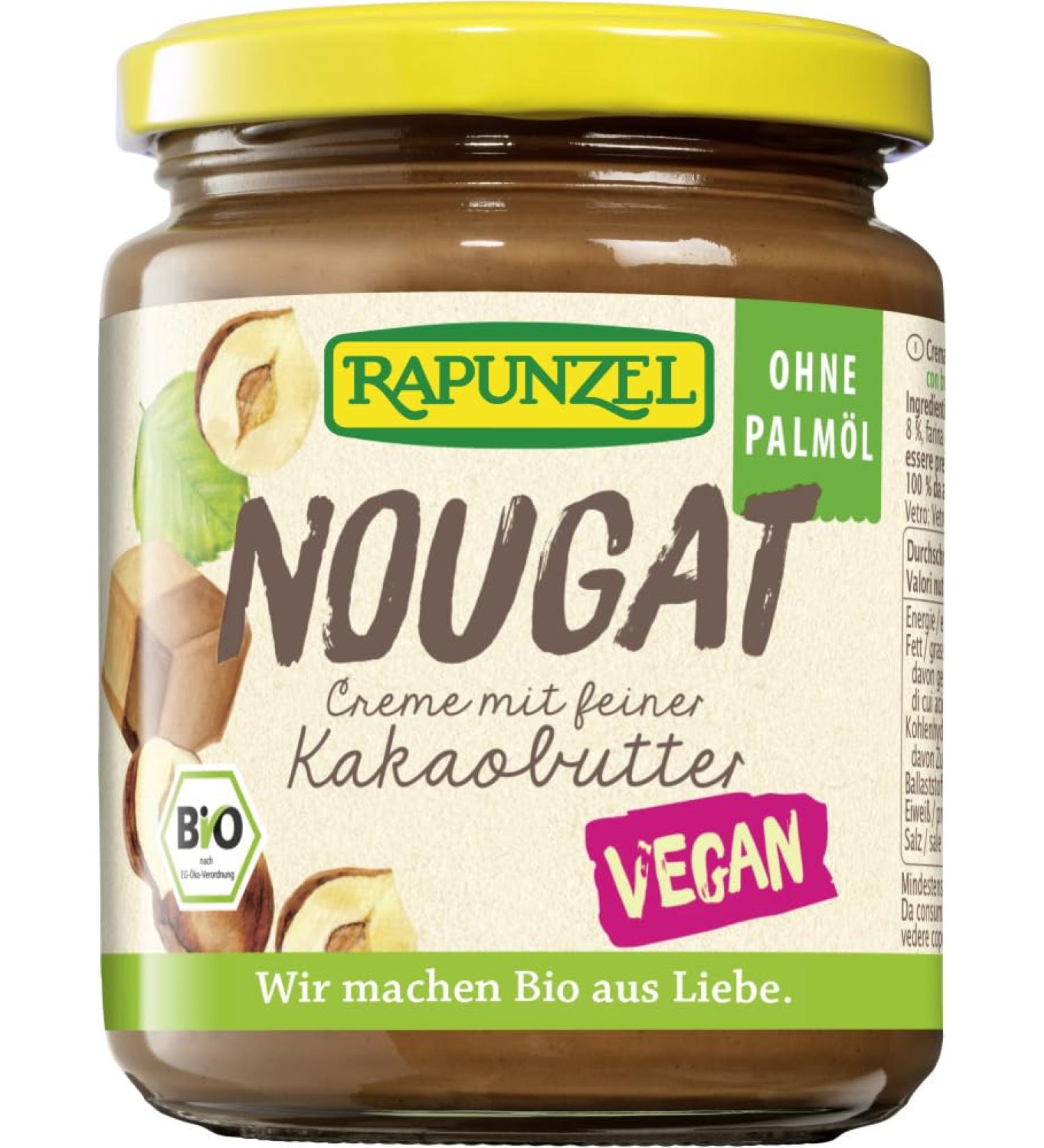 Rapunzel Organic Nougat Cream with Cocoa Butter (2 x 250 g)