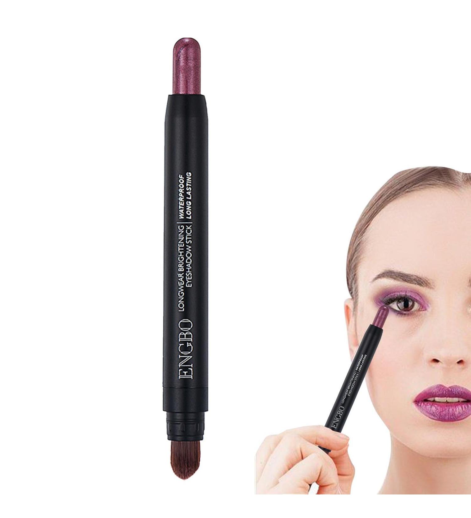 Eye Shadow Sticks - Eyeshadow Pencil Double Head Crayon Brightener Makeup Eyeshadow Stick Waterproof Eye Makeup for Women Girls Shakven 07 - Buy Online on GoSupps.com