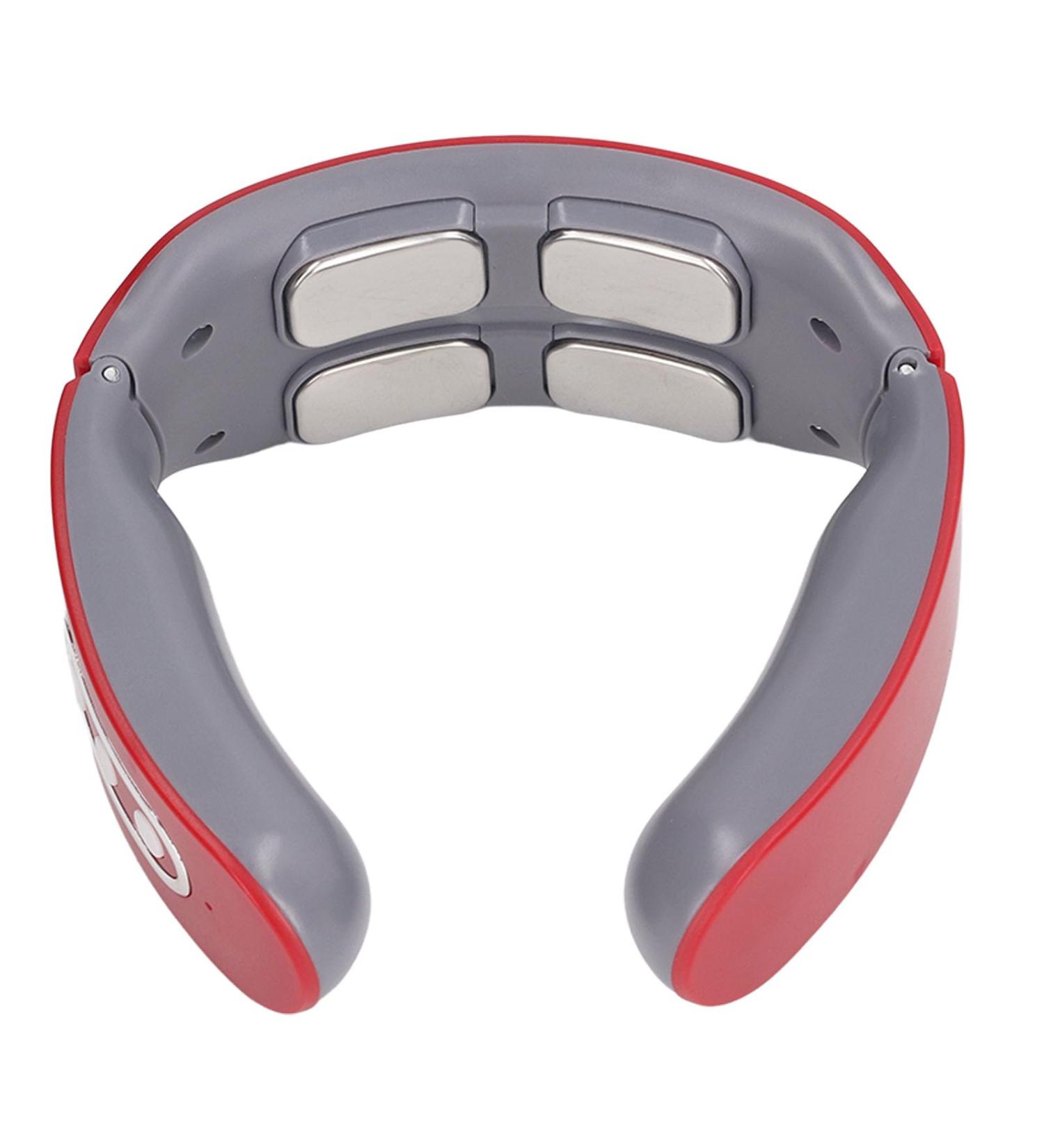 Neck Massage Device - Heated Pulse Massager for Lymphatic Drainage | Portable Relief for Men & Women - Buy Online on GoSupps.com